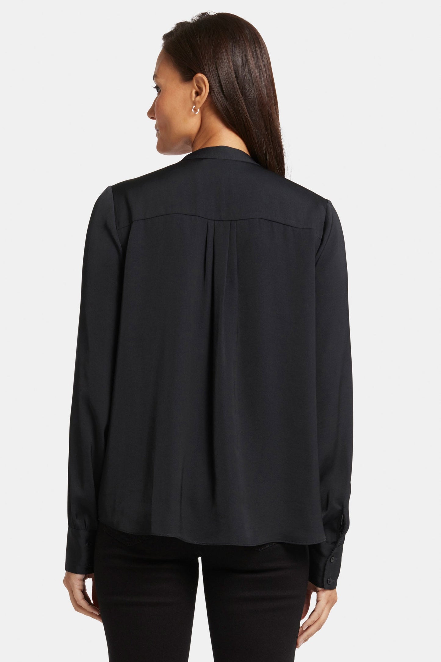 Tie-Neck Blouse - Black