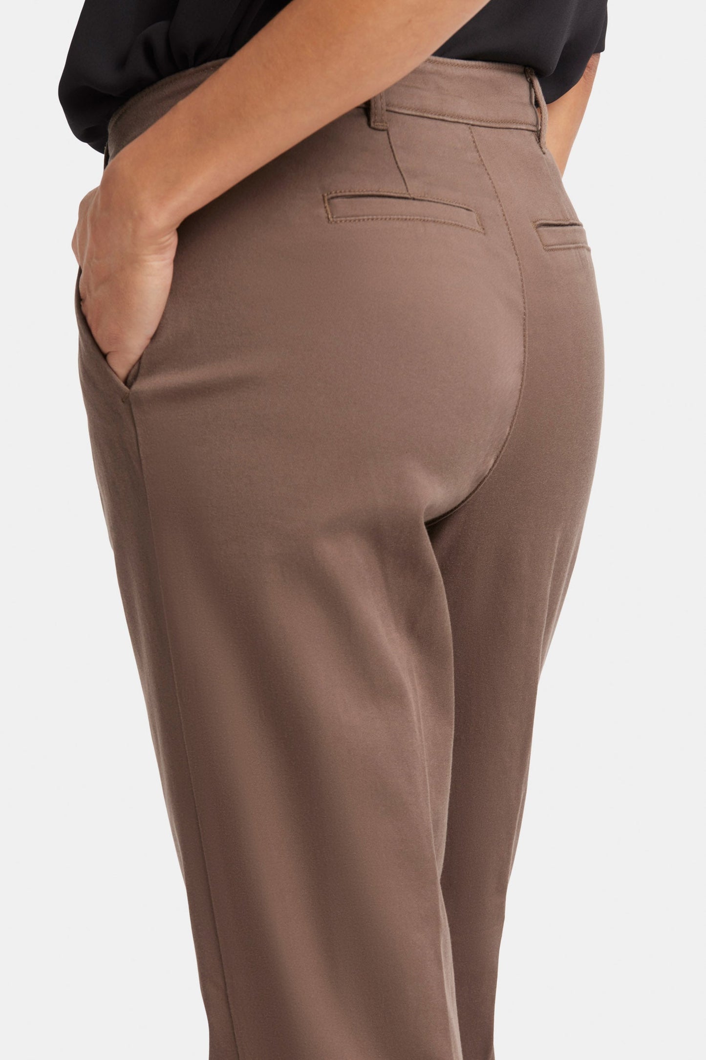 Sadie Slim Pants - Dark Wood