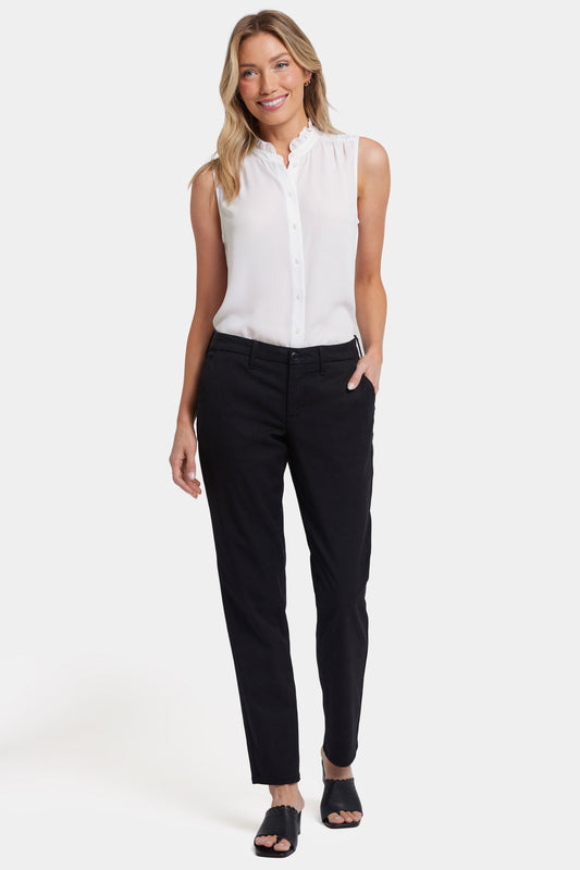 Sheri Slim Trouser Pants - Black