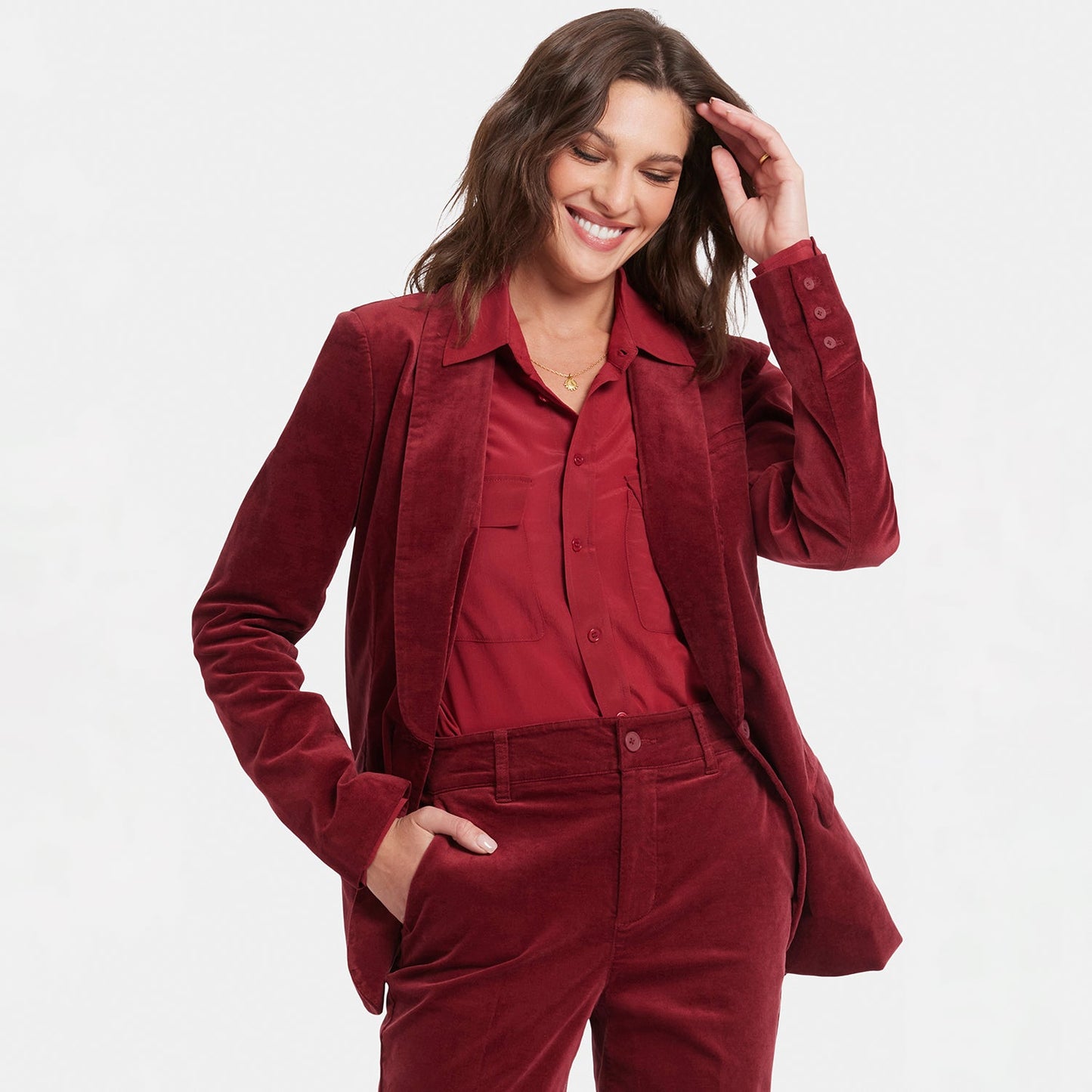 Tuxedo Jacket - Wild Currant