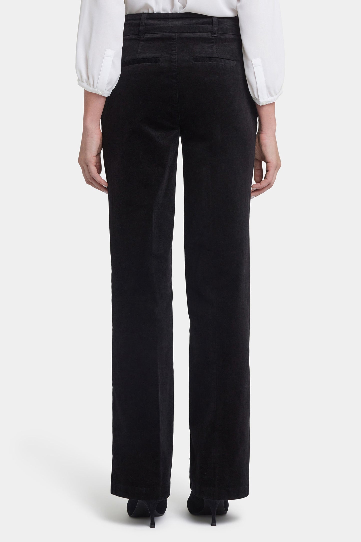 Straight Leg Trouser Pants - Black