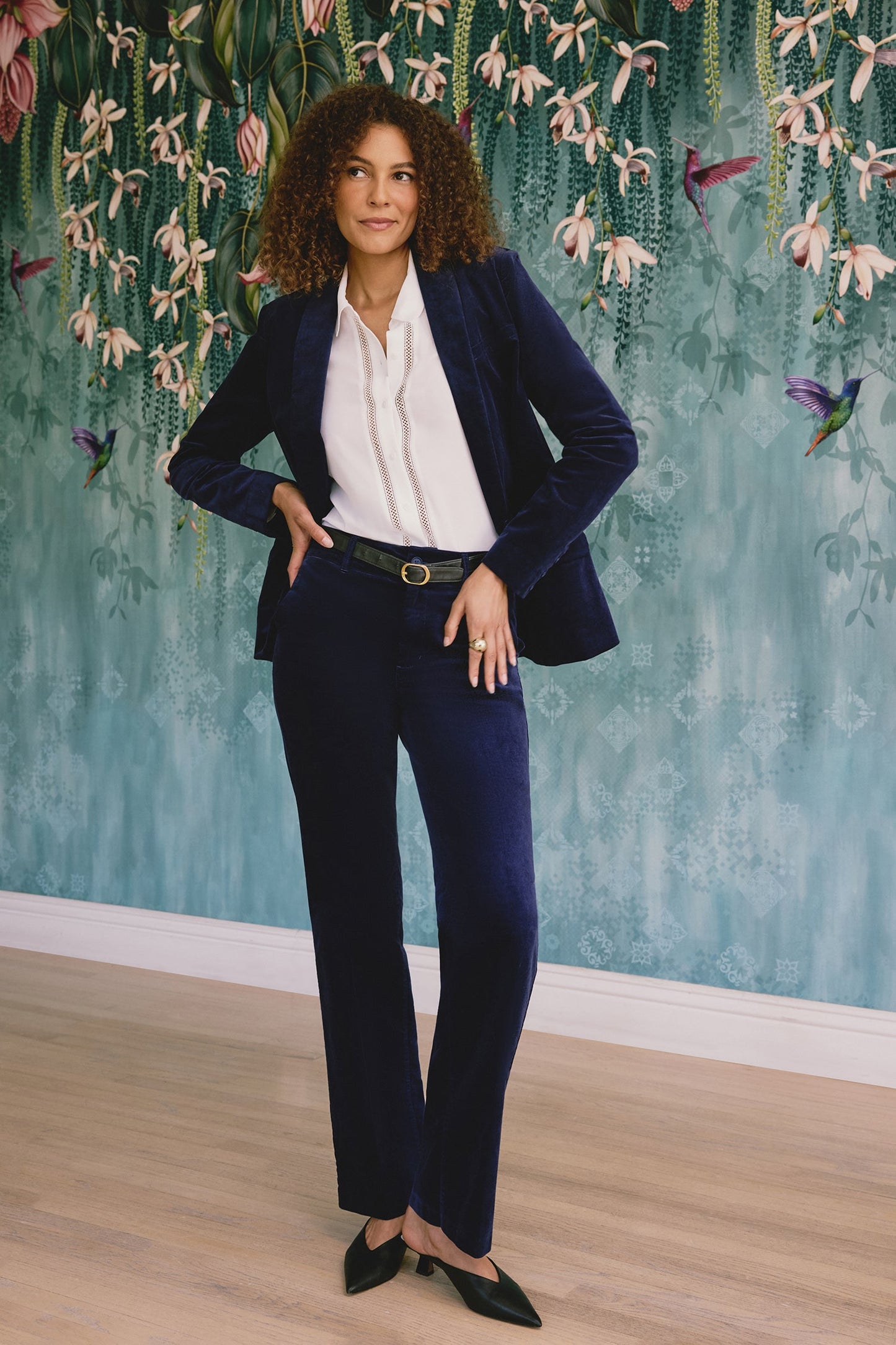 Straight Trouser Pants - Dark Sapphire