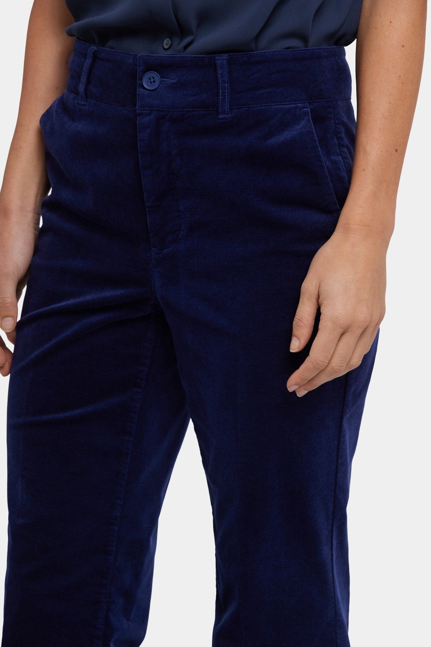 Straight Trouser Pants - Dark Sapphire
