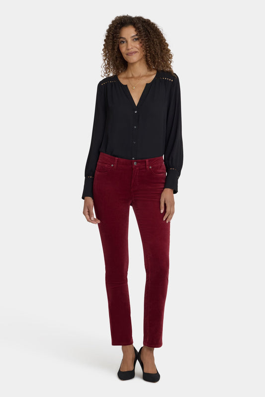 Sheri Slim Pants - Wild Currant