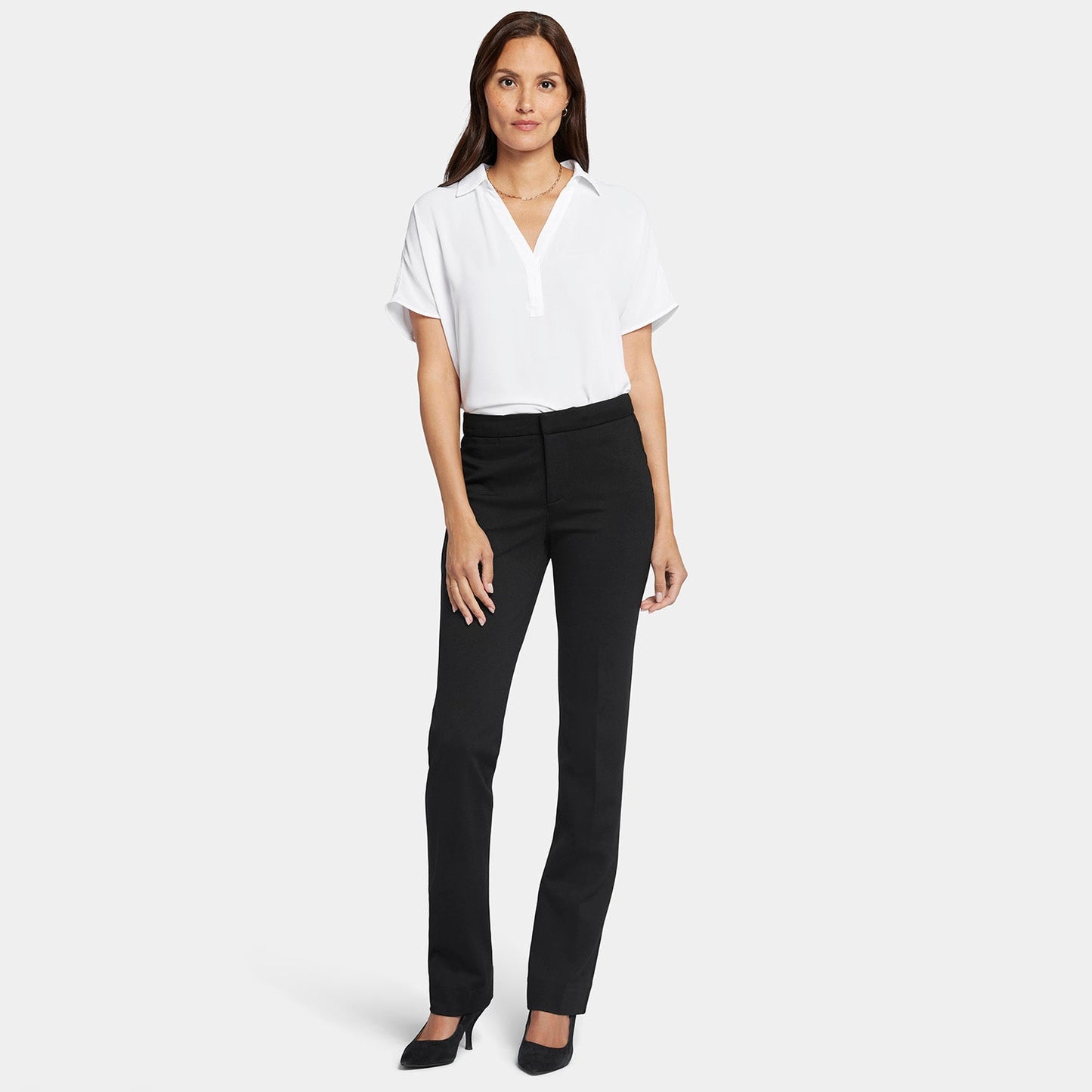 Slim Trouser Pants In Petite - Black