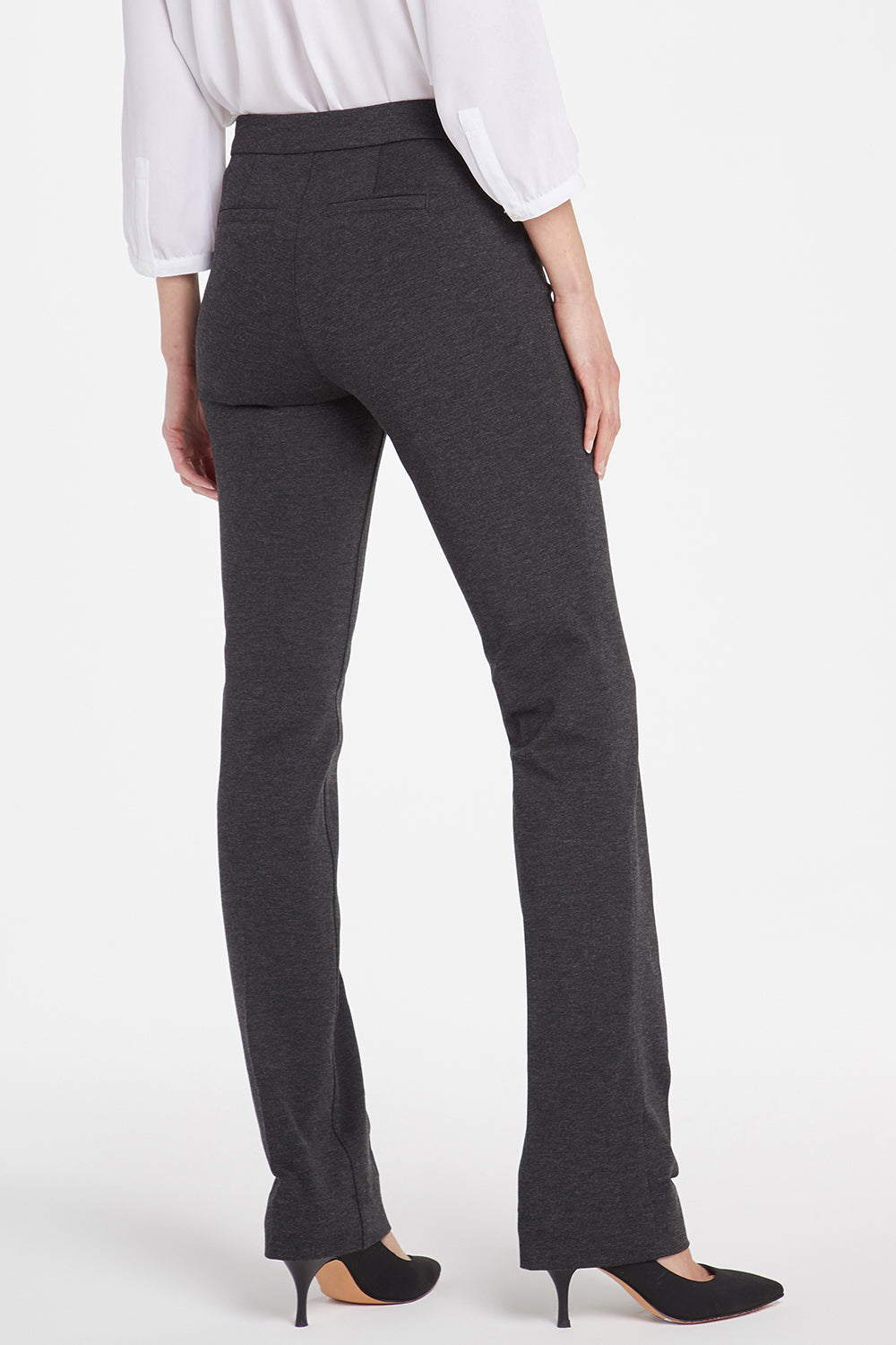 Slim Trouser Pants In Petite - Charcoal Heathered