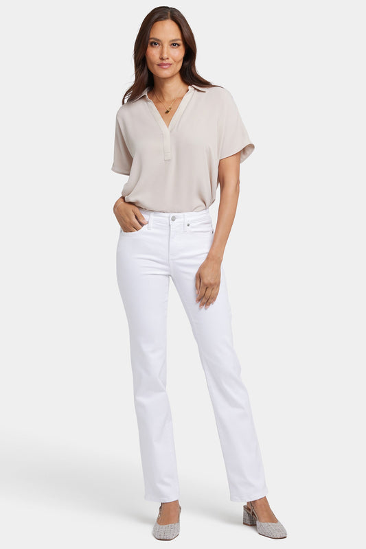 No Gapper™ Marilyn Straight Jeans In Petite - Optic White