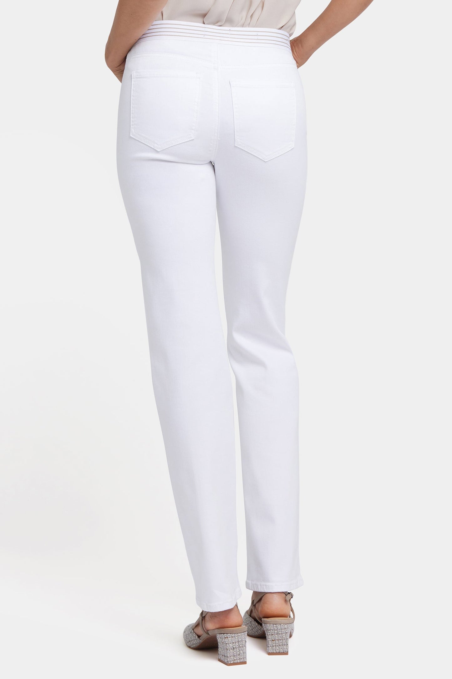 No Gapper™ Marilyn Straight Jeans In Petite - Optic White