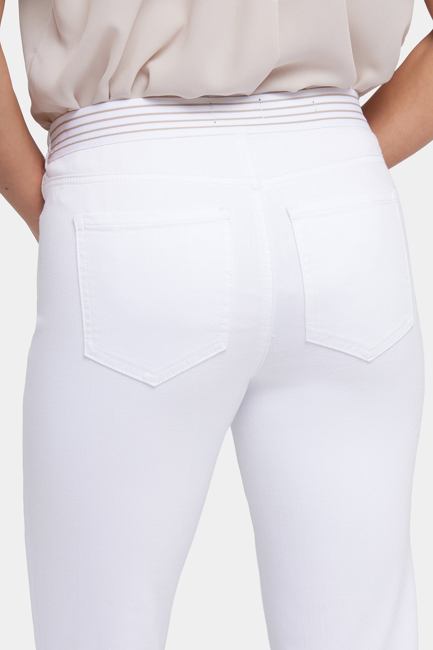 No Gapper™ Marilyn Straight Jeans In Petite - Optic White