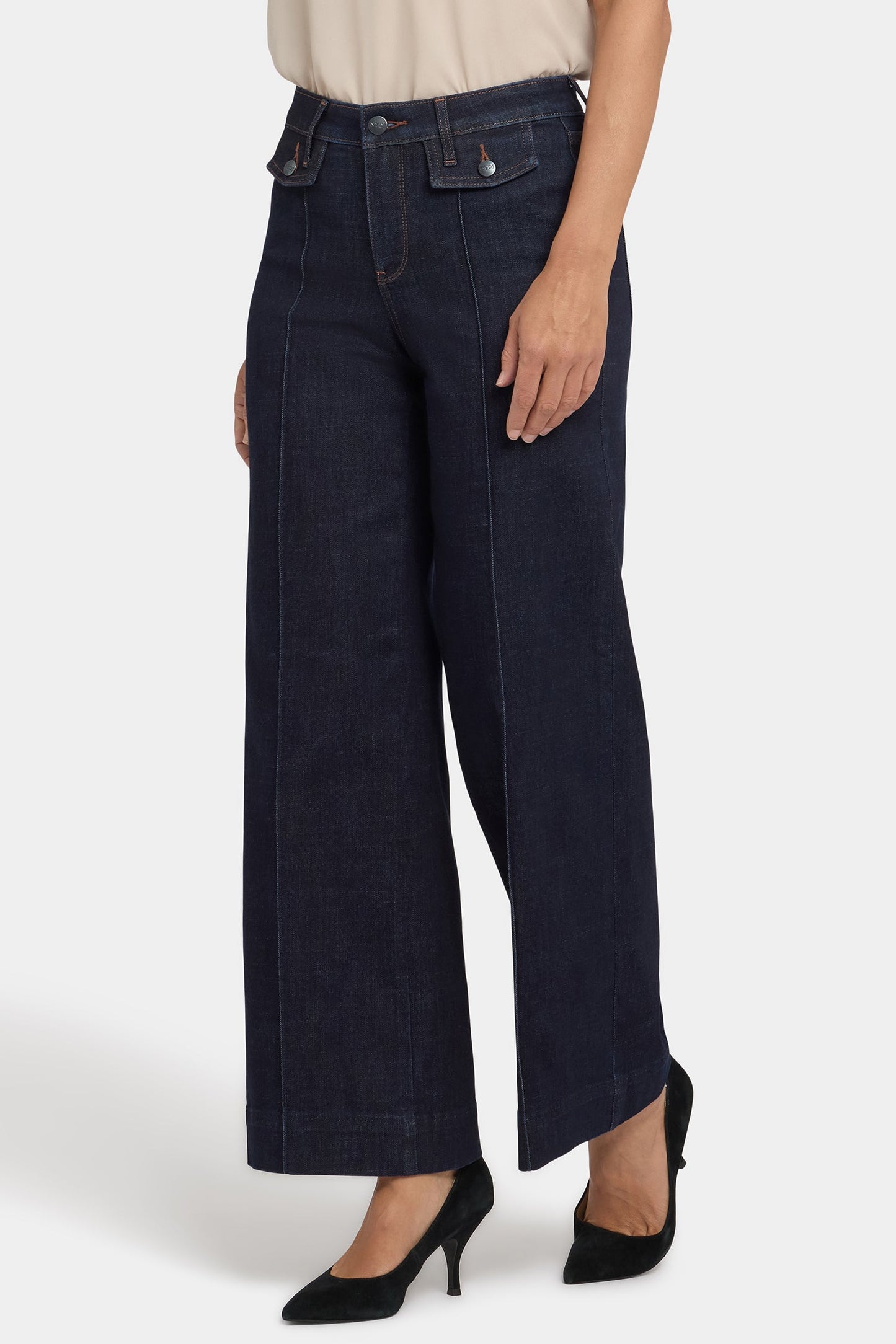 Teresa Wide Leg Jeans In Petite - Magical