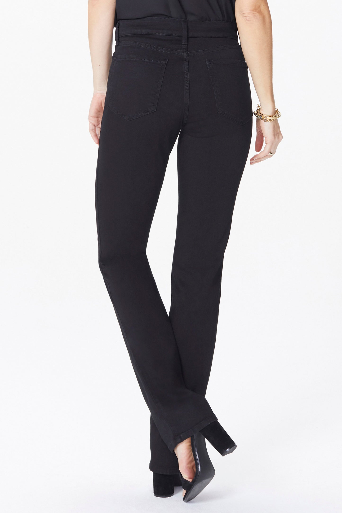 Marilyn Straight Pants In Petite - Black