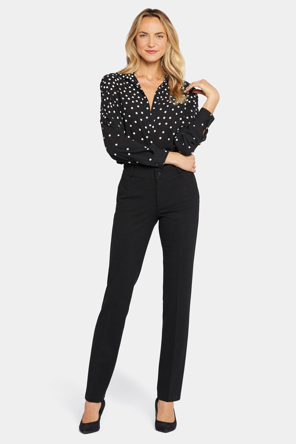 Classic Trouser Pants In Petite - Black