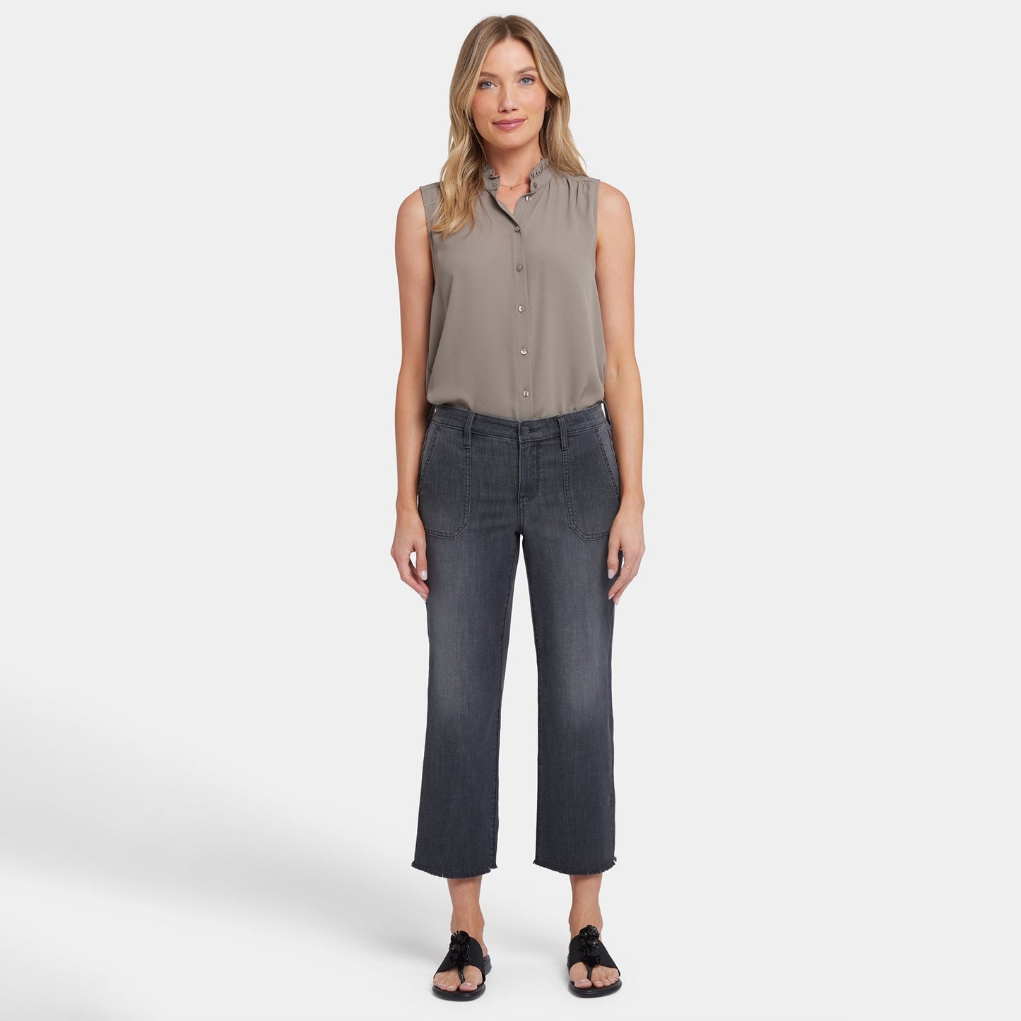 Relaxed Piper Crop Jeans In Petite - Castile Dream