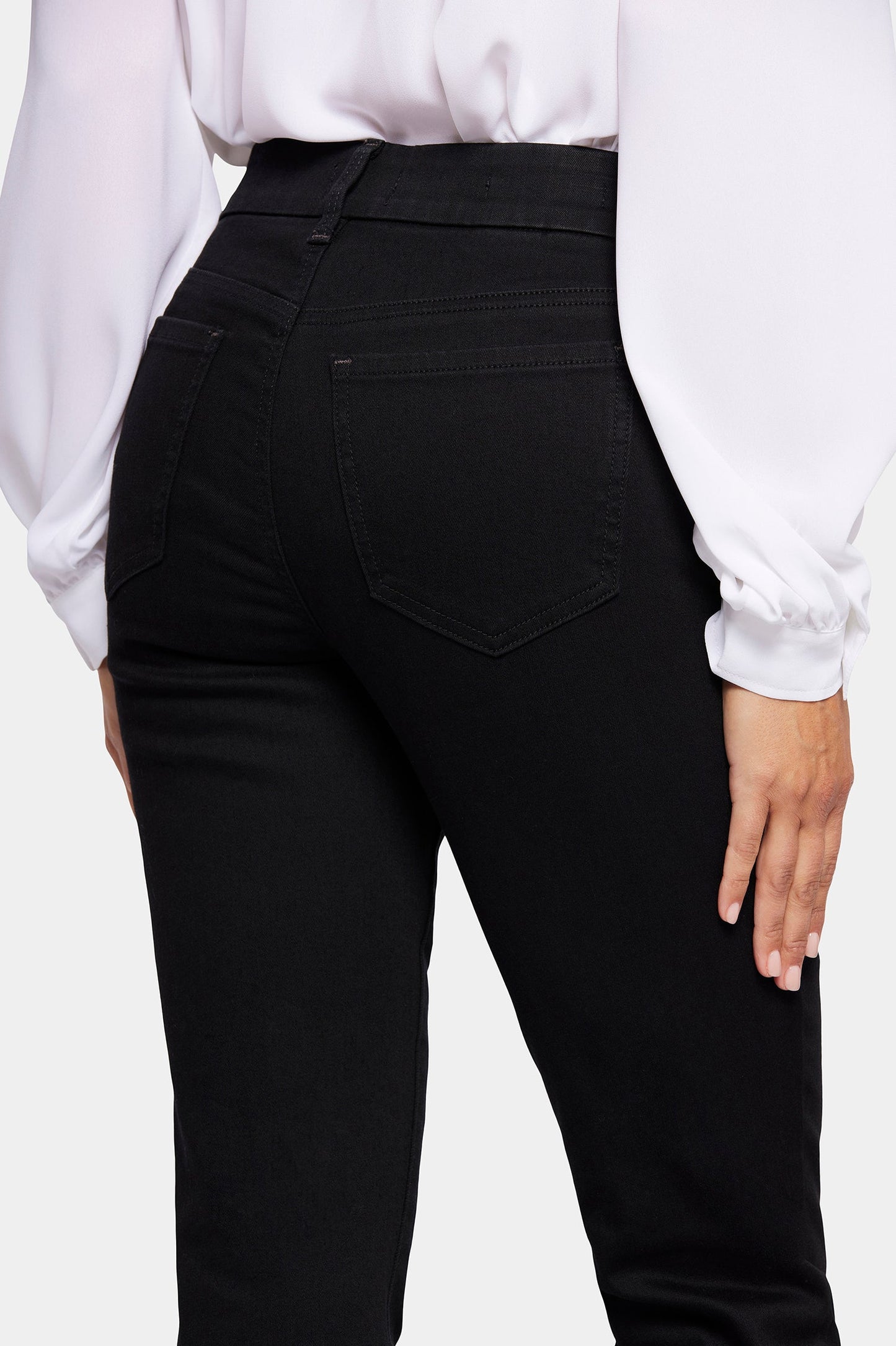Waist-Match™ Marilyn Straight Jeans In Petite - Black