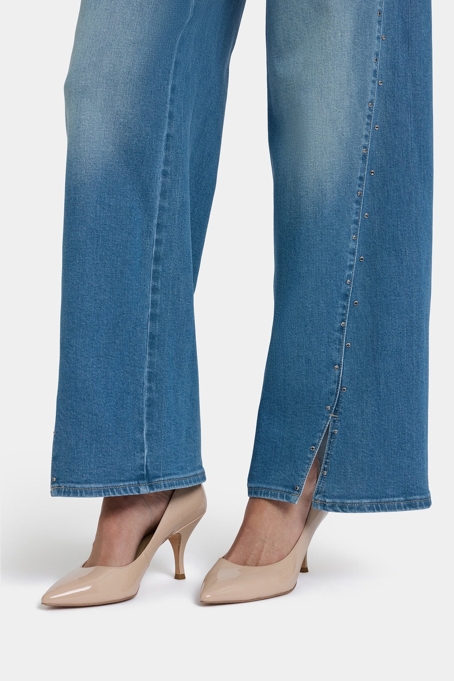Teresa Wide Leg Jeans In Petite - Avenue Blue