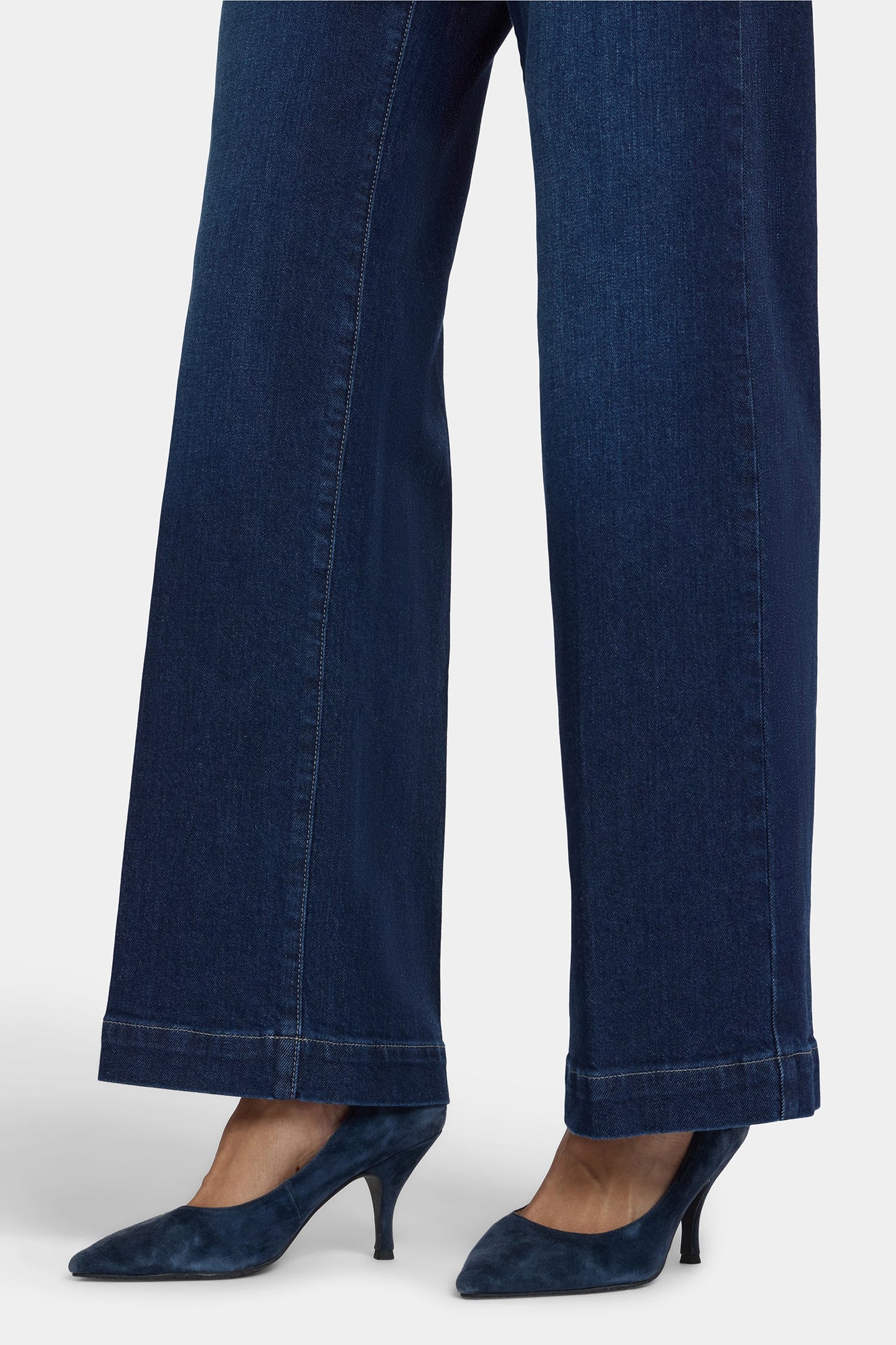 Teresa Wide Leg Jeans In Petite - Midnight Breeze