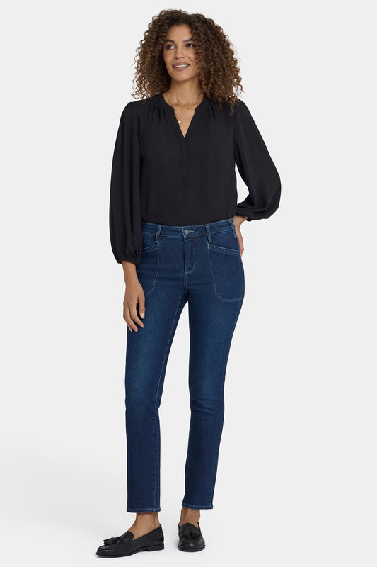 Sheri Slim Jeans In Petite - Ink Skyline