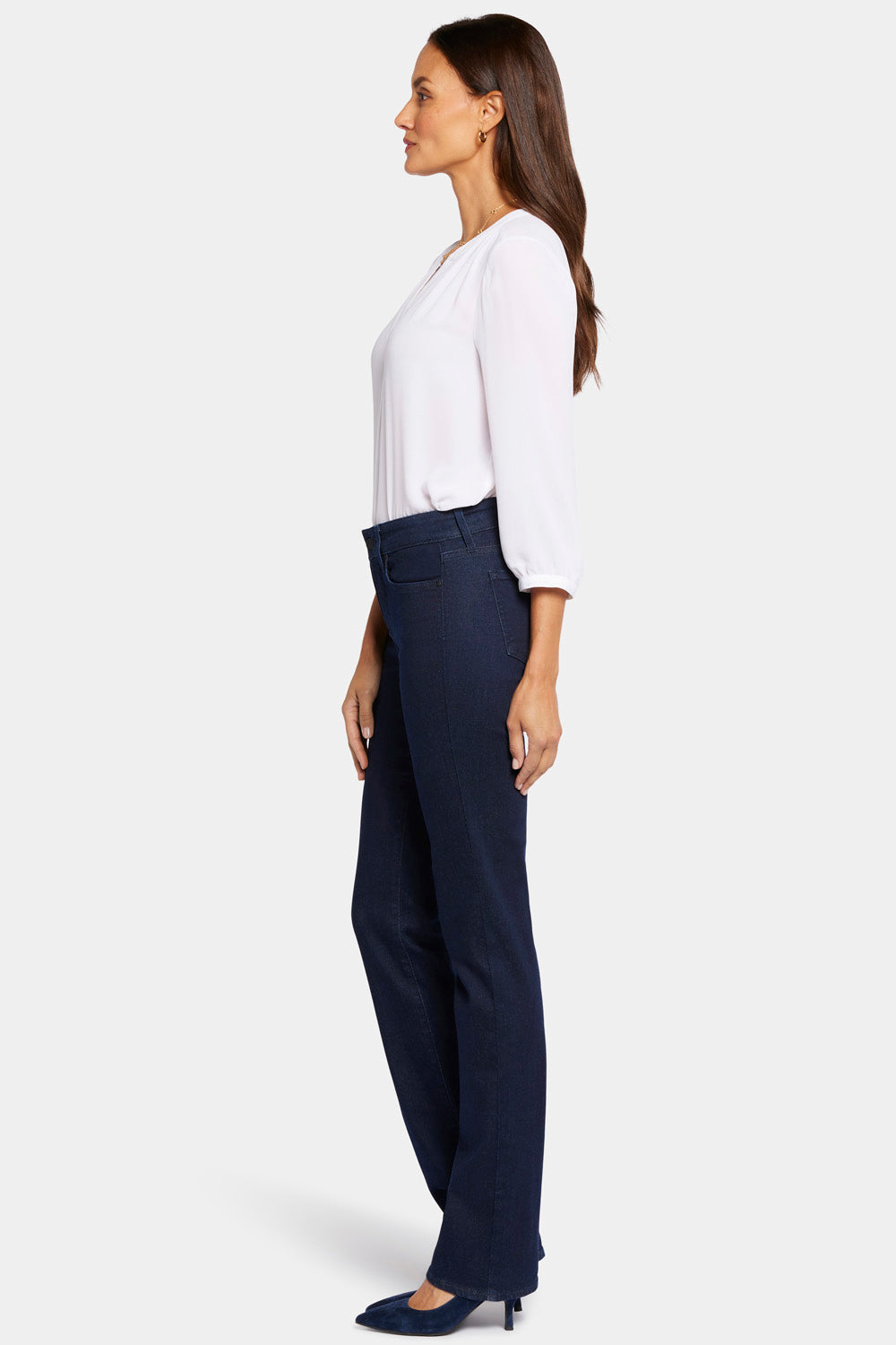 Marilyn Straight Jeans In Petite - Rinse