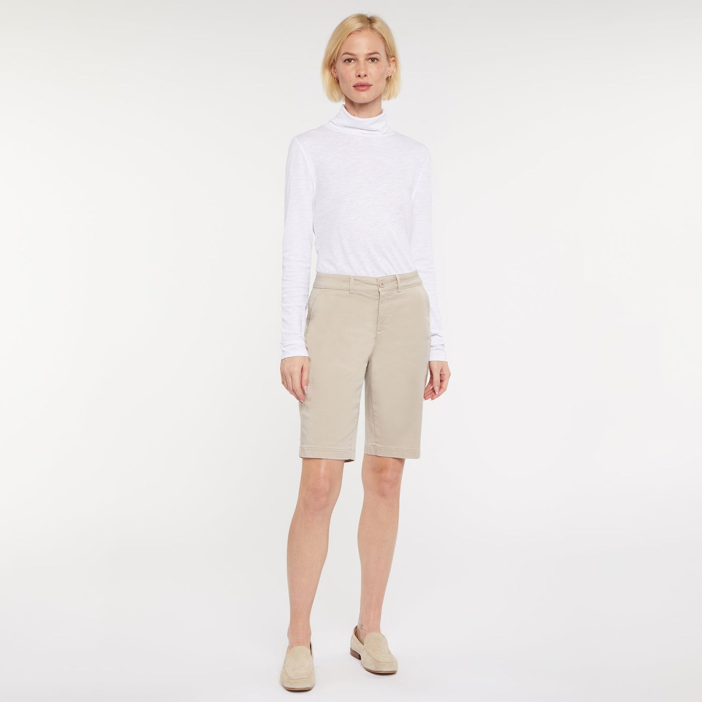 Bermuda Shorts In Petite - Feather