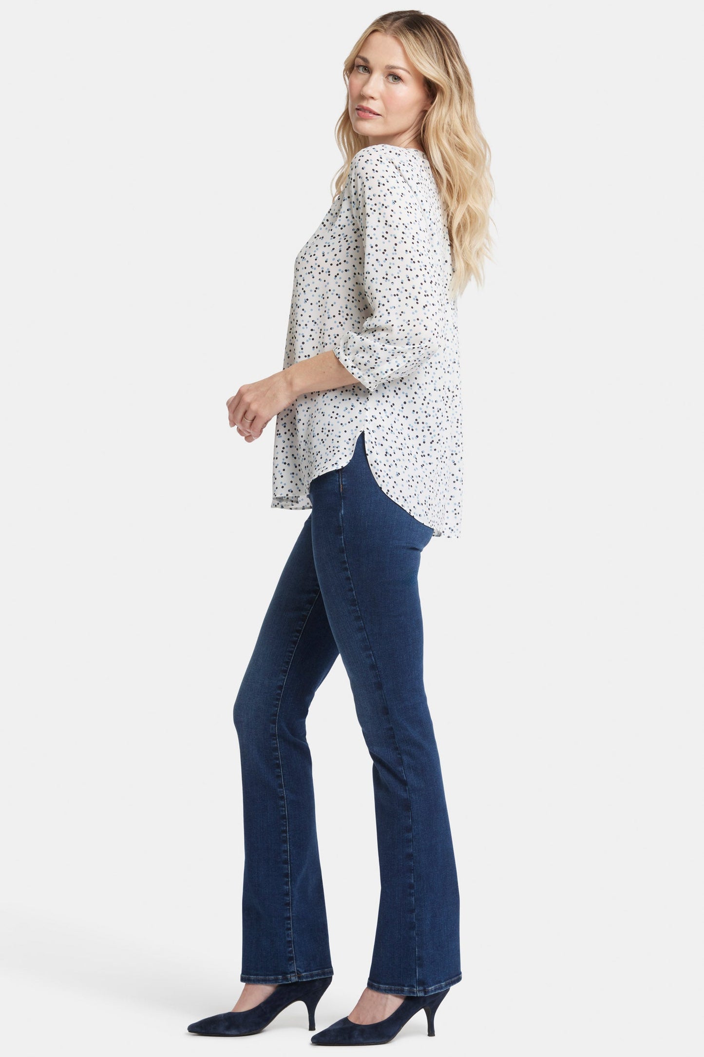 Pintuck Blouse - Sprinkle Dots