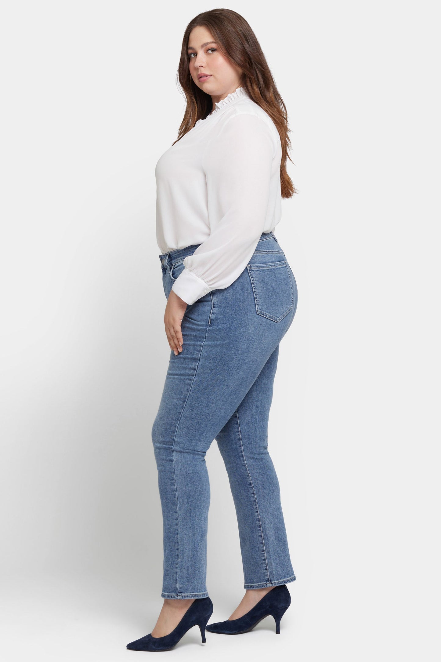 Marilyn Straight Jeans In Plus Size - Hayden Valley