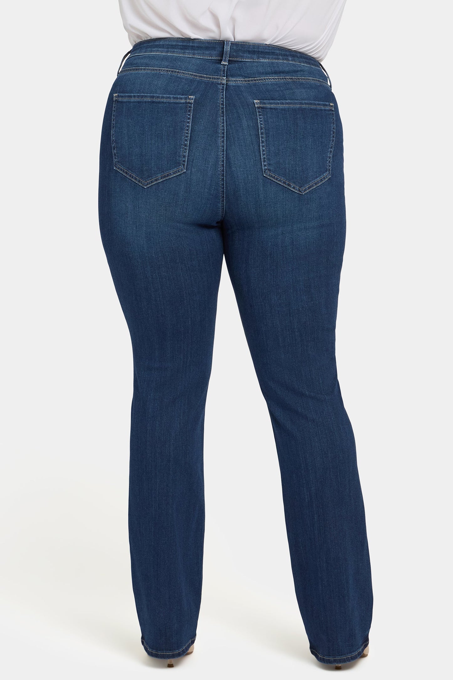 Billie Mini Bootcut Jeans In Plus Size - Vintage Lapis