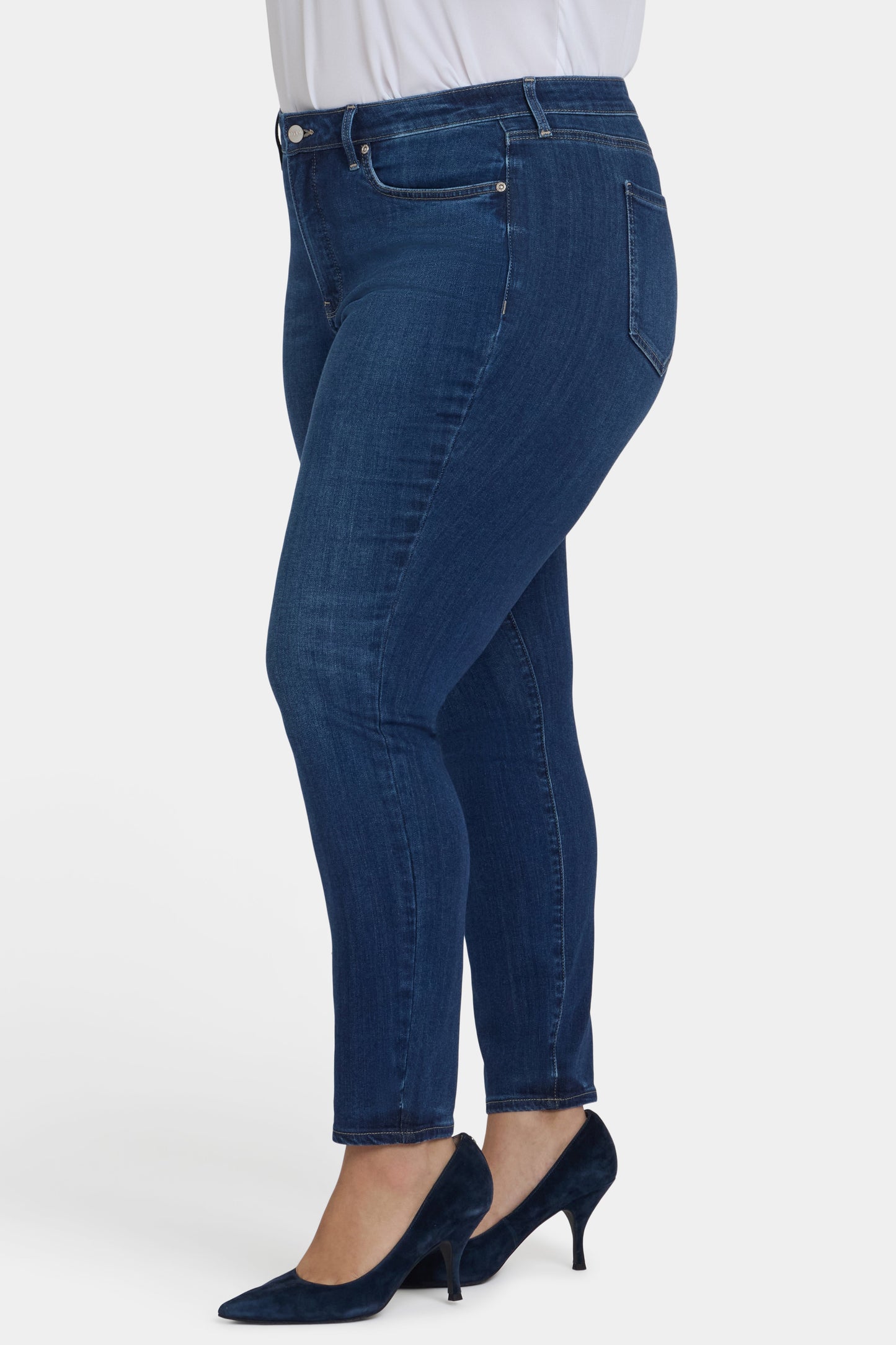 Ami Skinny Jeans In Plus Size - Vintage Lapis