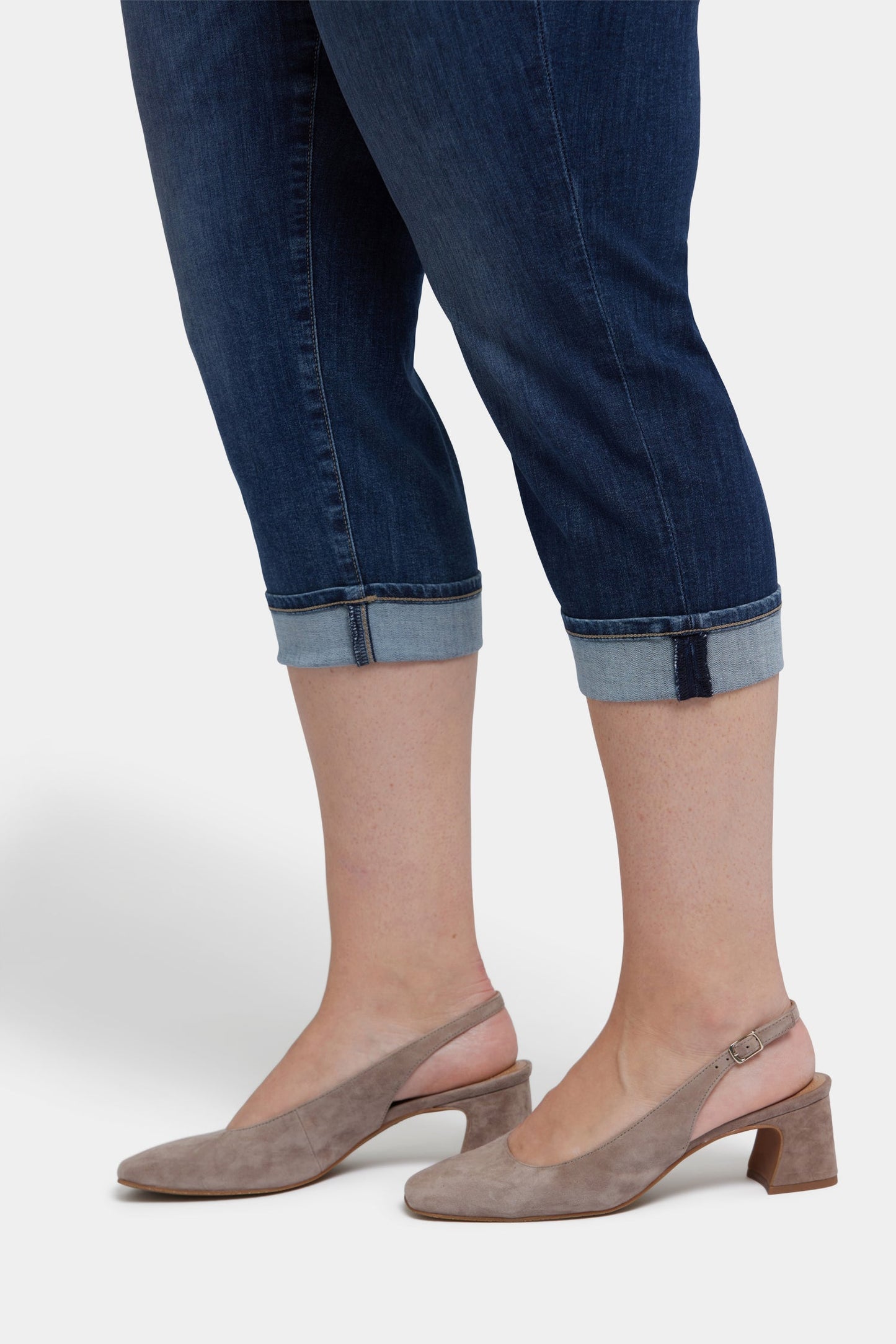 Marilyn Straight Crop Jeans In Plus Size - Rio Rapids