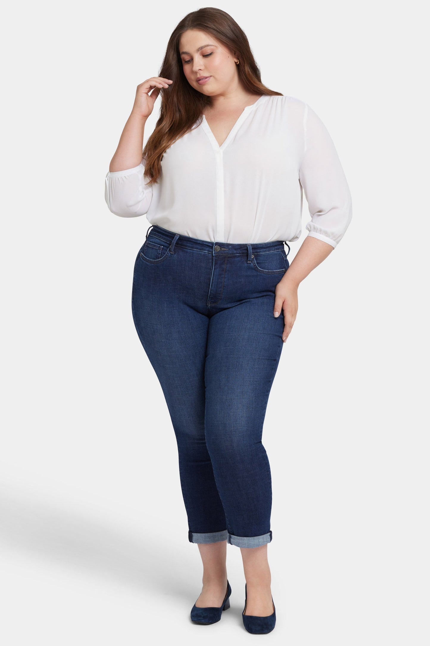 Sheri Slim Ankle Jeans In Plus Size - Wellspring