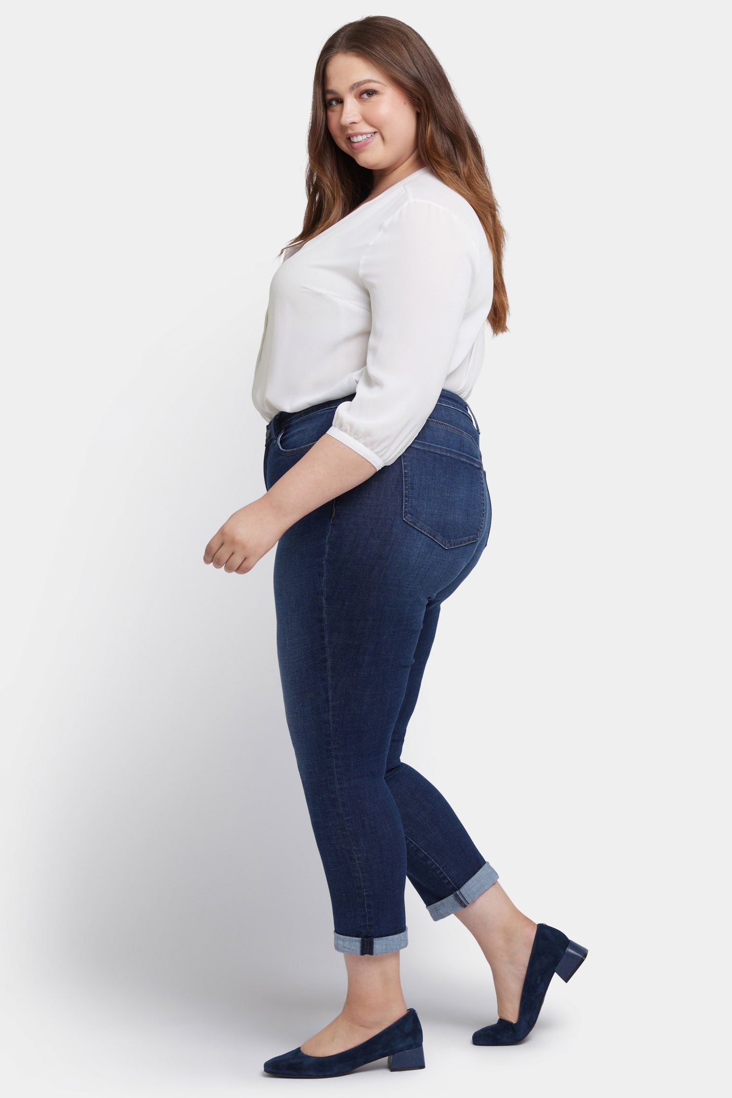 Sheri Slim Ankle Jeans In Plus Size - Wellspring