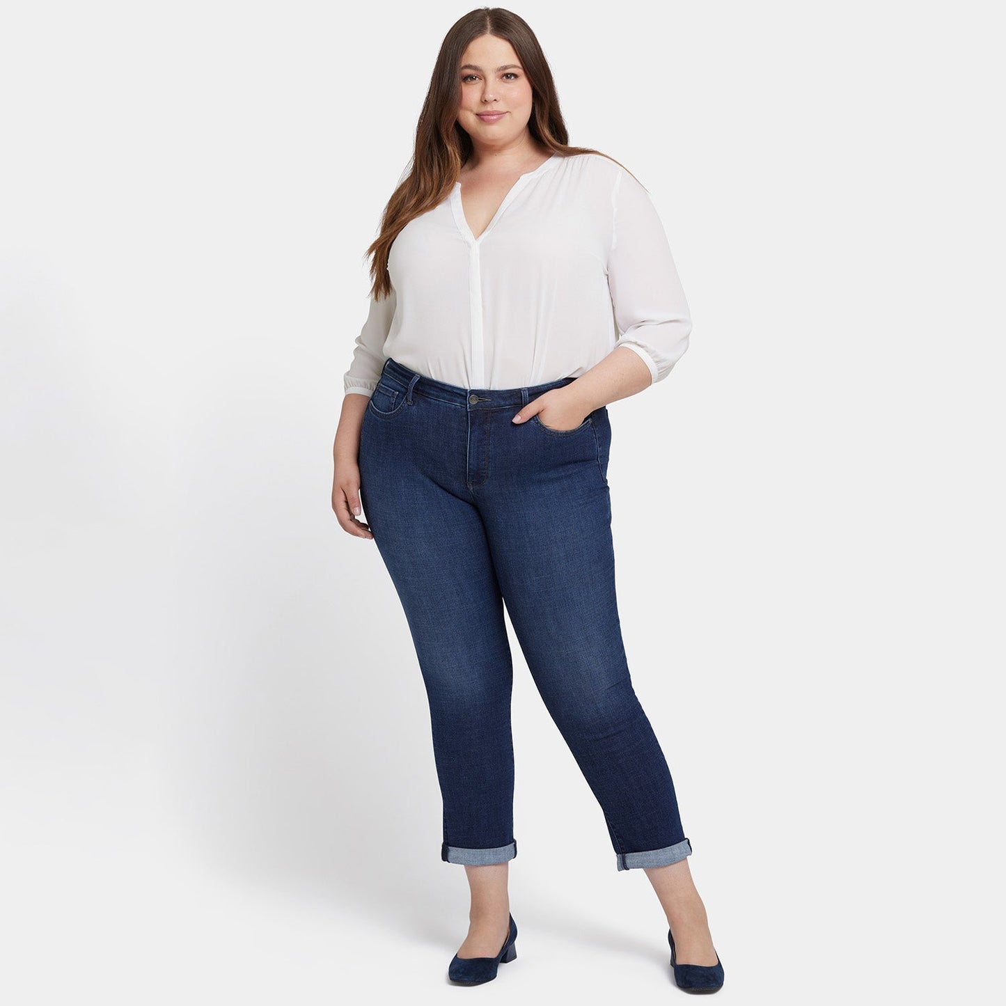 Sheri Slim Ankle Jeans In Plus Size - Wellspring