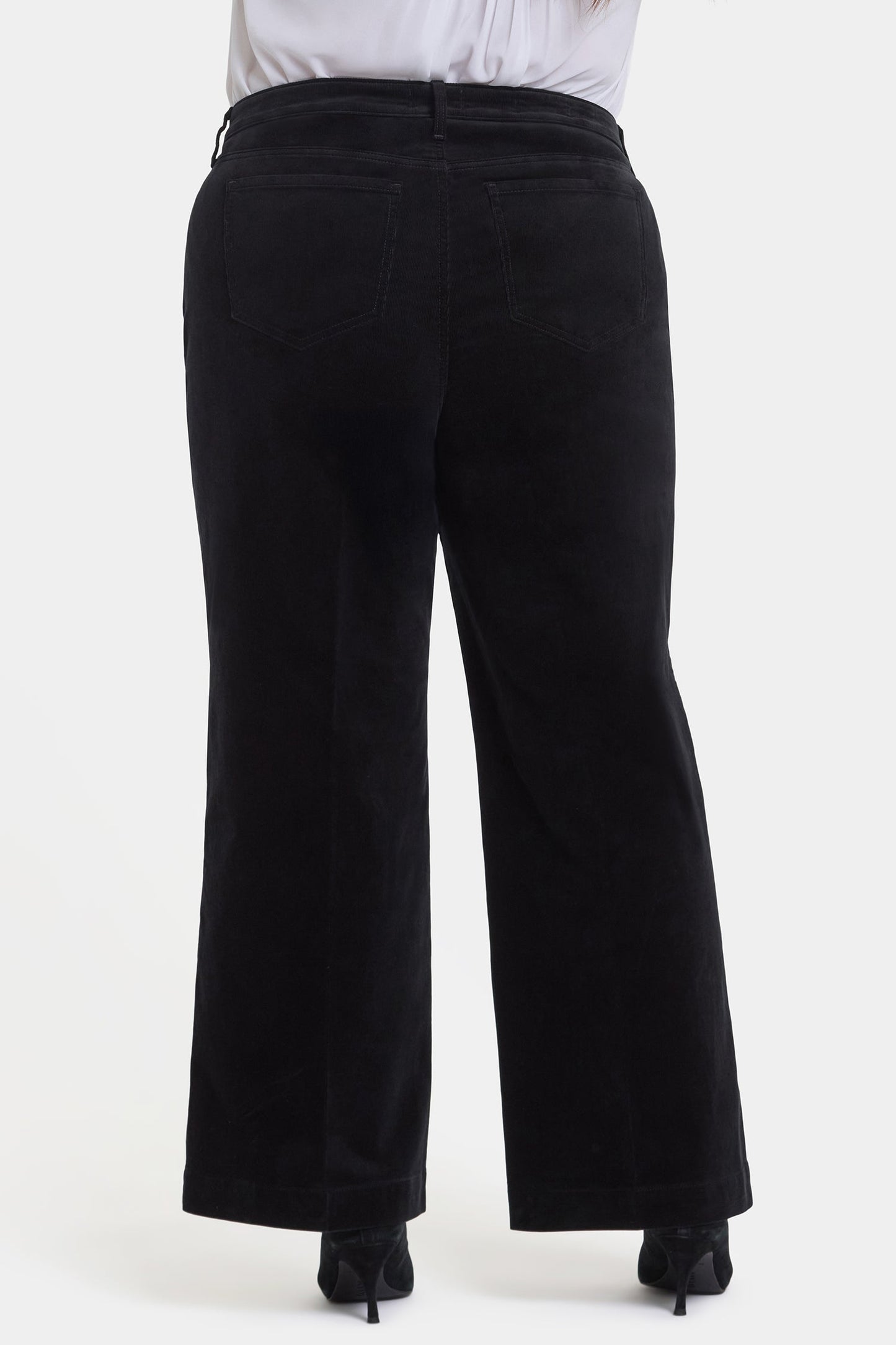 Teresa Wide Leg Pants In Plus Size - Black