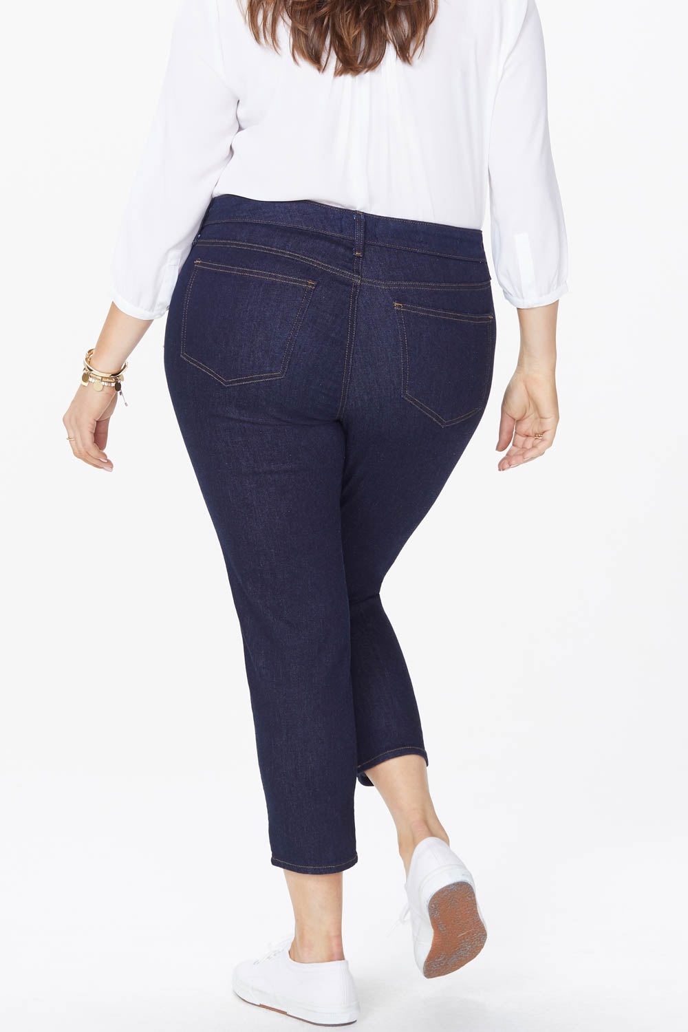 Alina Skinny Ankle Jeans In Plus Size - Rinse
