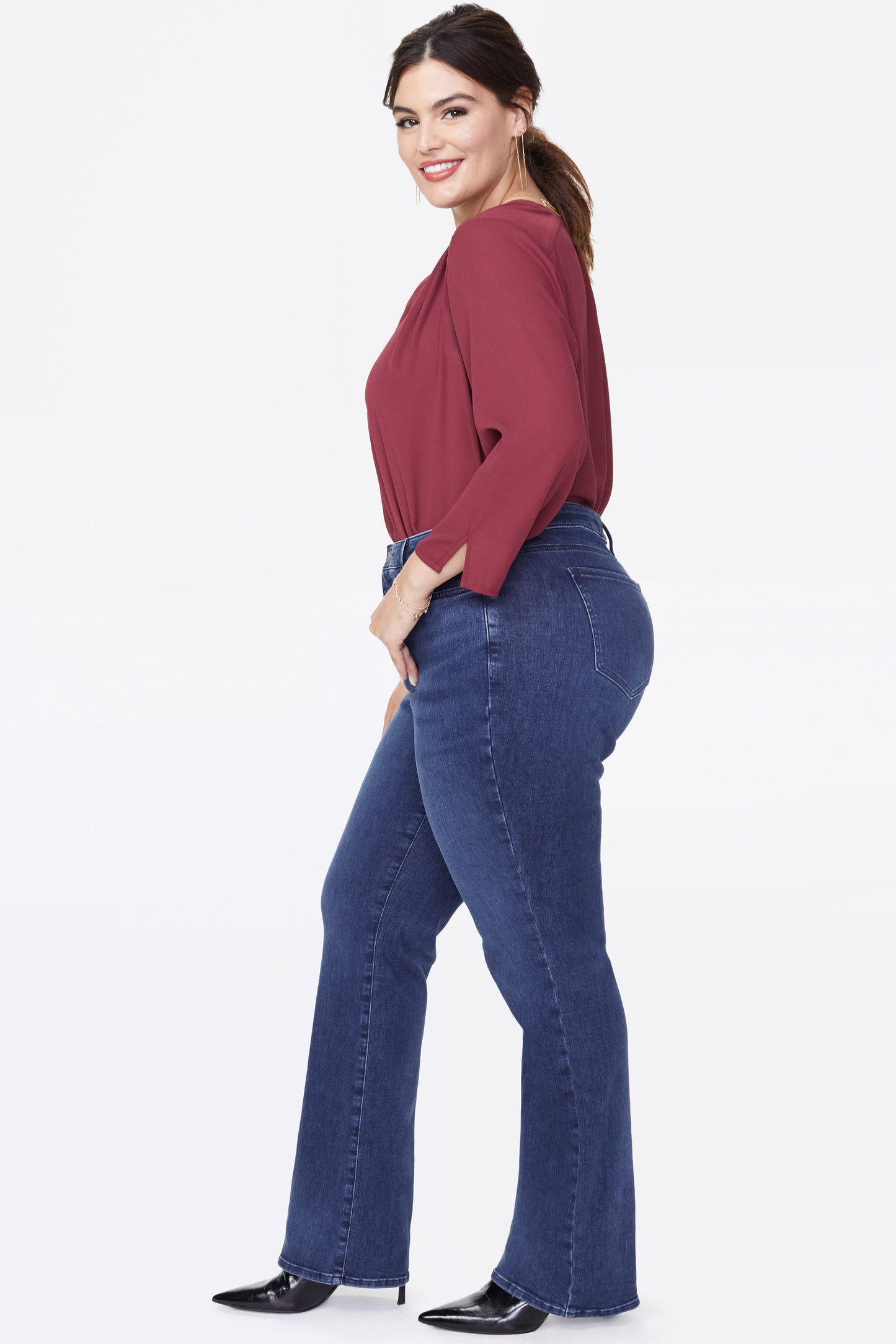 Barbara Bootcut Jeans In Plus Size - Habana