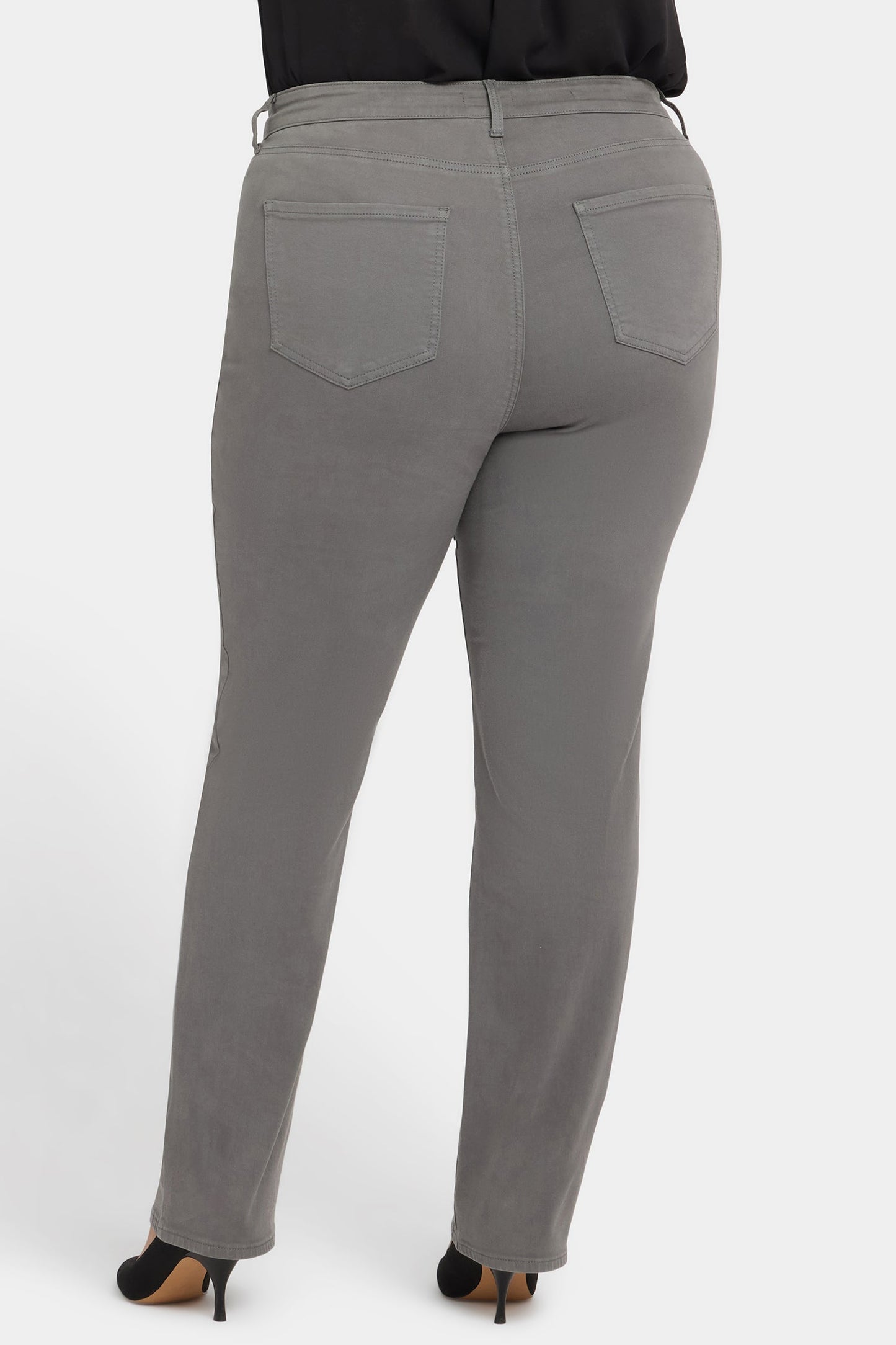 Marilyn Straight Jeans In Plus Size - Lunar Stone