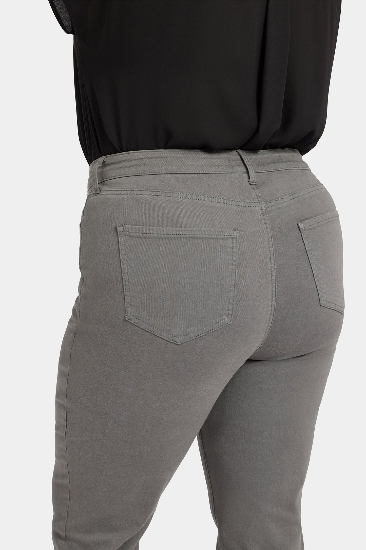 Marilyn Straight Jeans In Plus Size - Lunar Stone