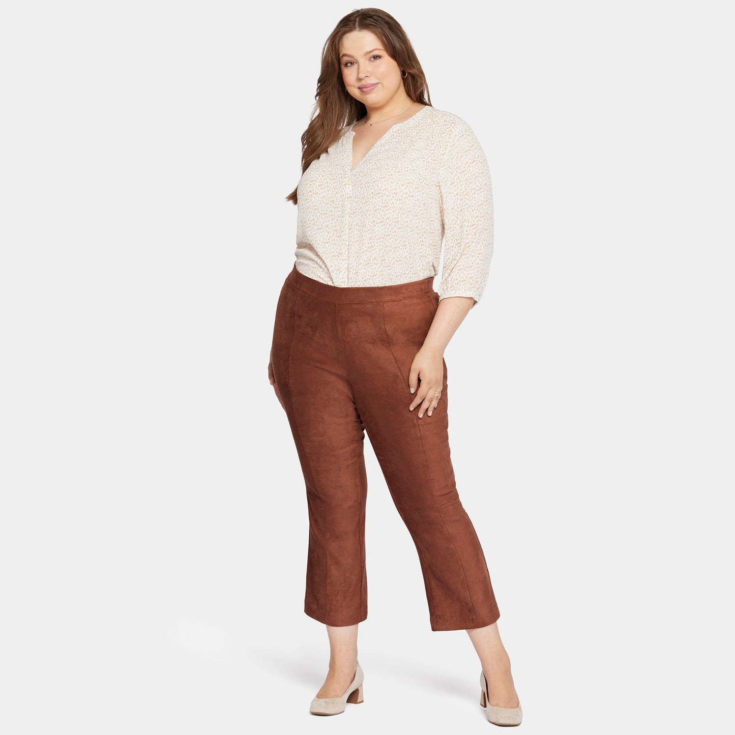 Slim Bootcut Pull-On Pants In Plus Size - Coffee Bean