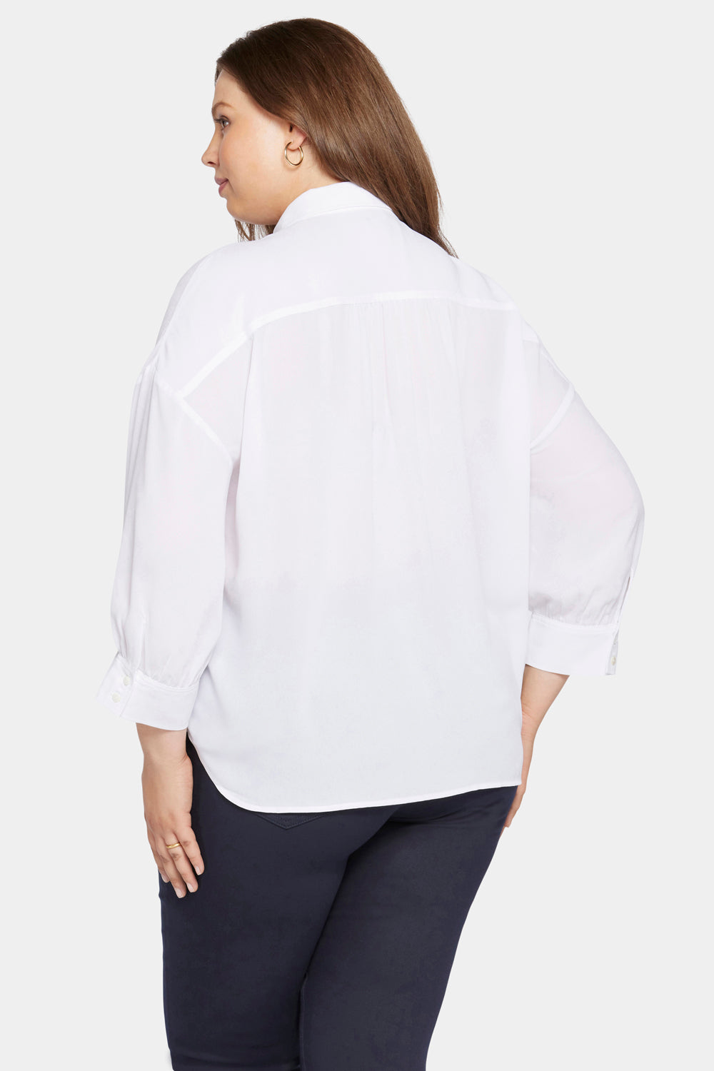 Zoey Blouse in Plus Size - Optic White