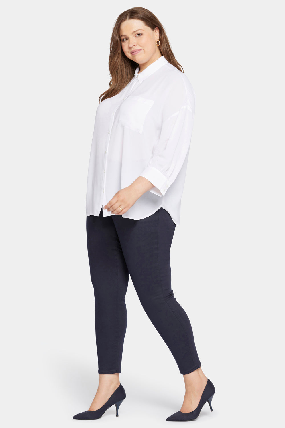 Zoey Blouse in Plus Size - Optic White