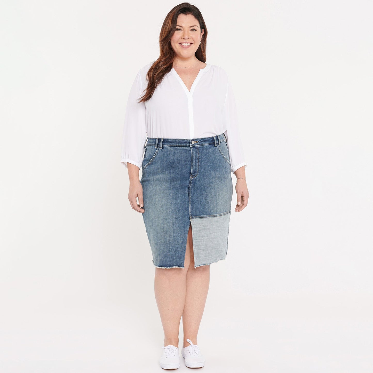 Midi Skirt In Plus Size - Clean Seline