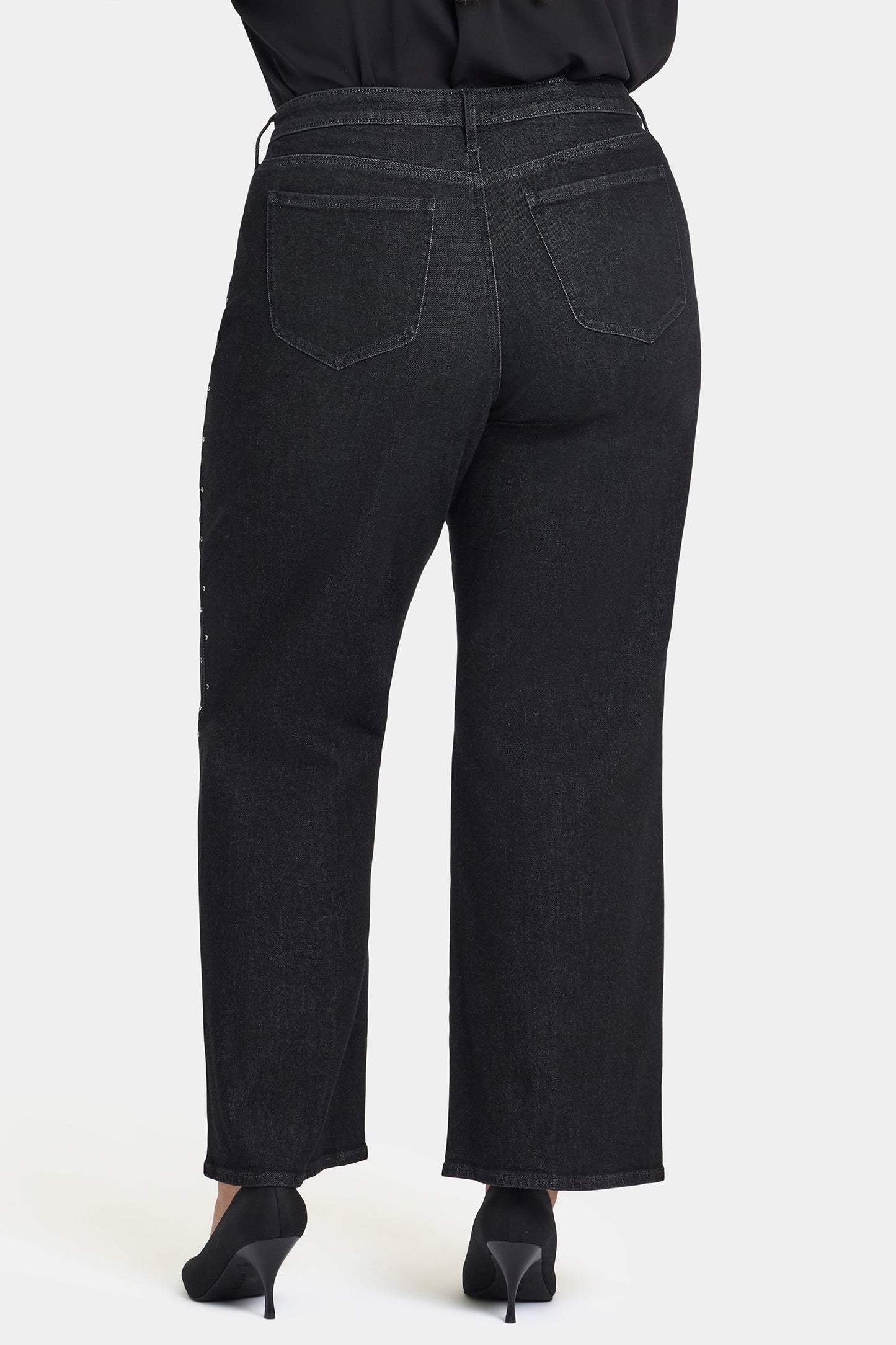 Teresa Wide Leg Jeans In Plus Size - French Nightfall