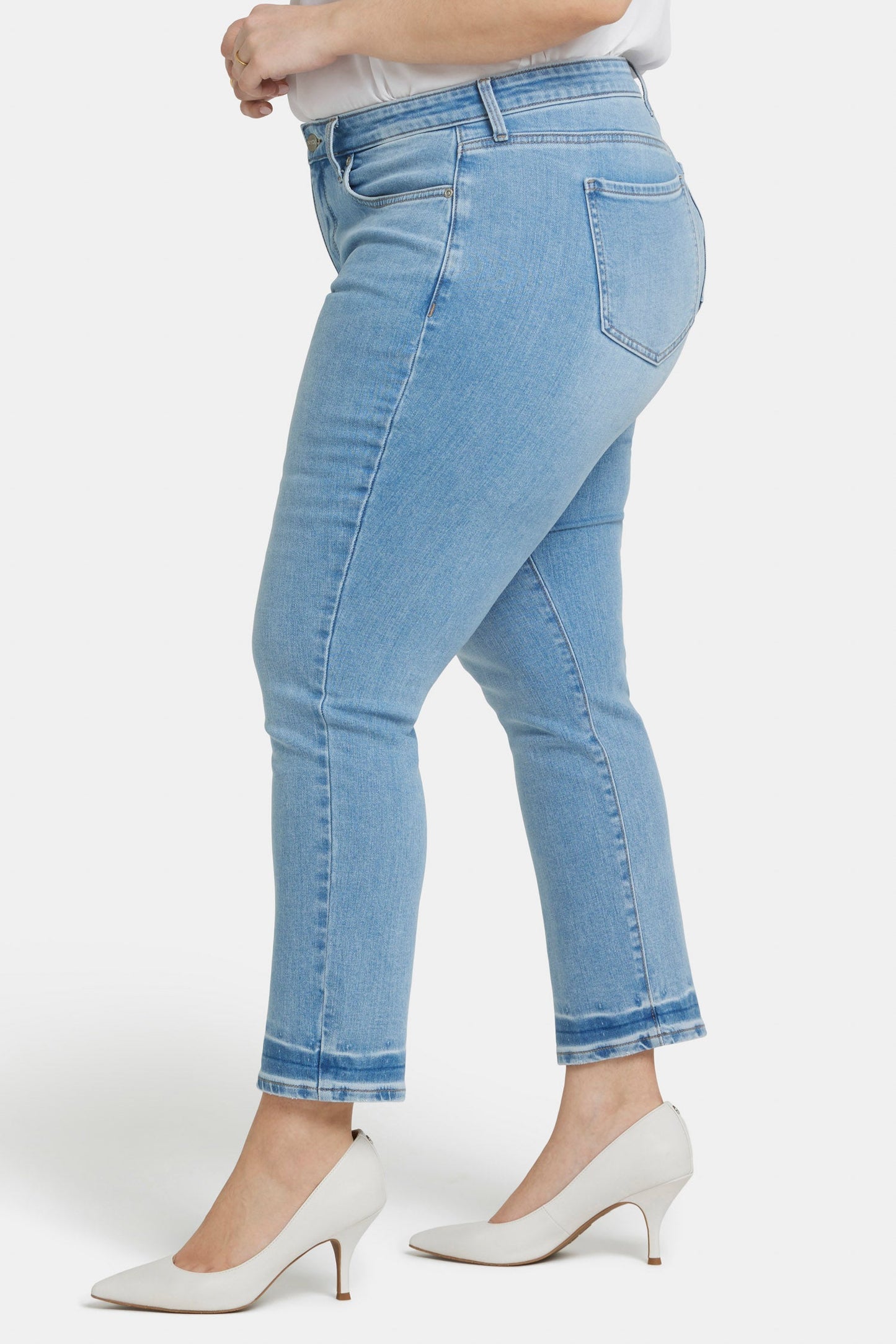 Sheri Slim Ankle Jeans In Plus Size - Riviera Sky