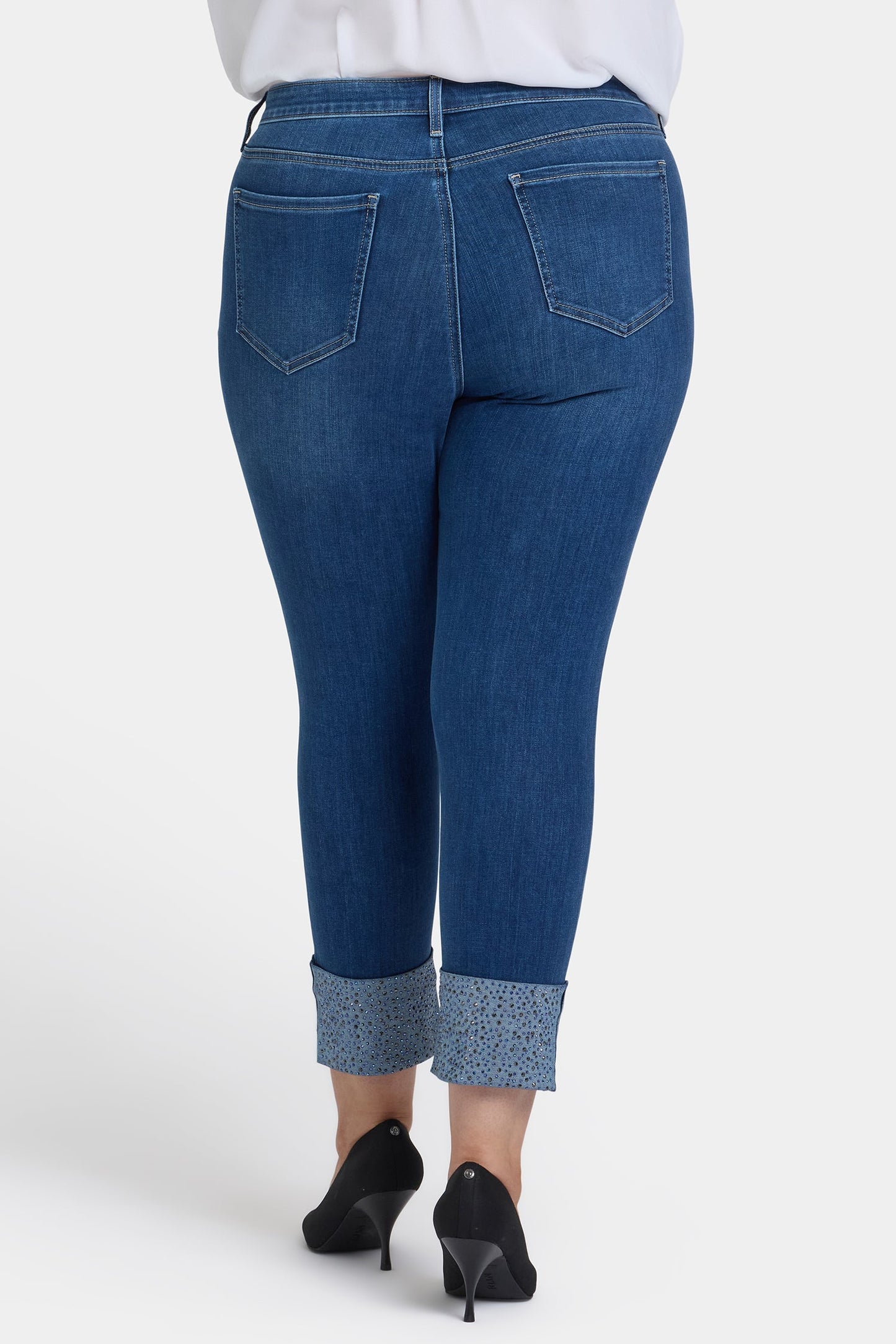 Sheri Slim Ankle Jeans In Plus Size - Vintage Lapis