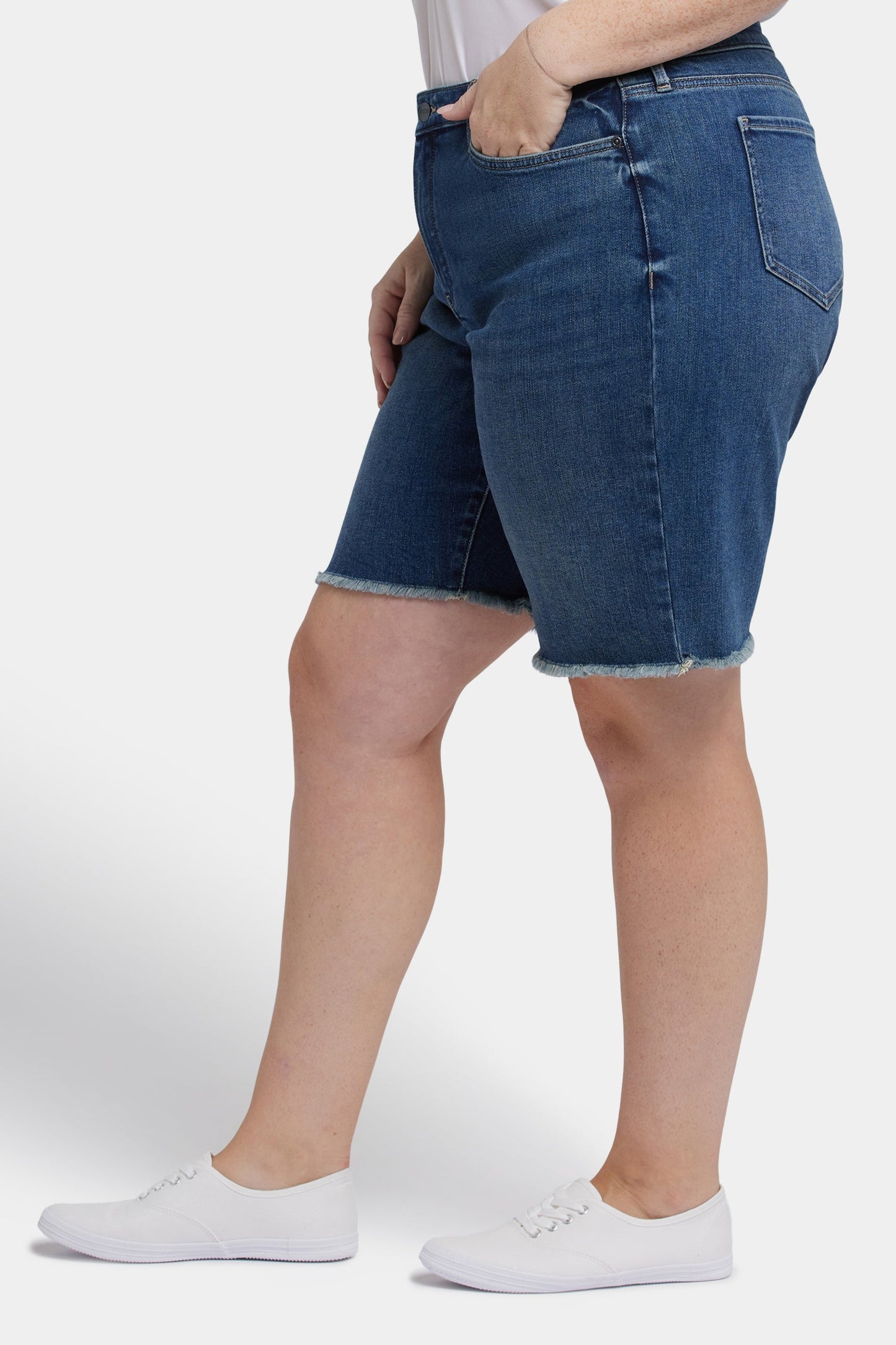 Lilly Denim Shorts In Plus Size - Rio Rapids