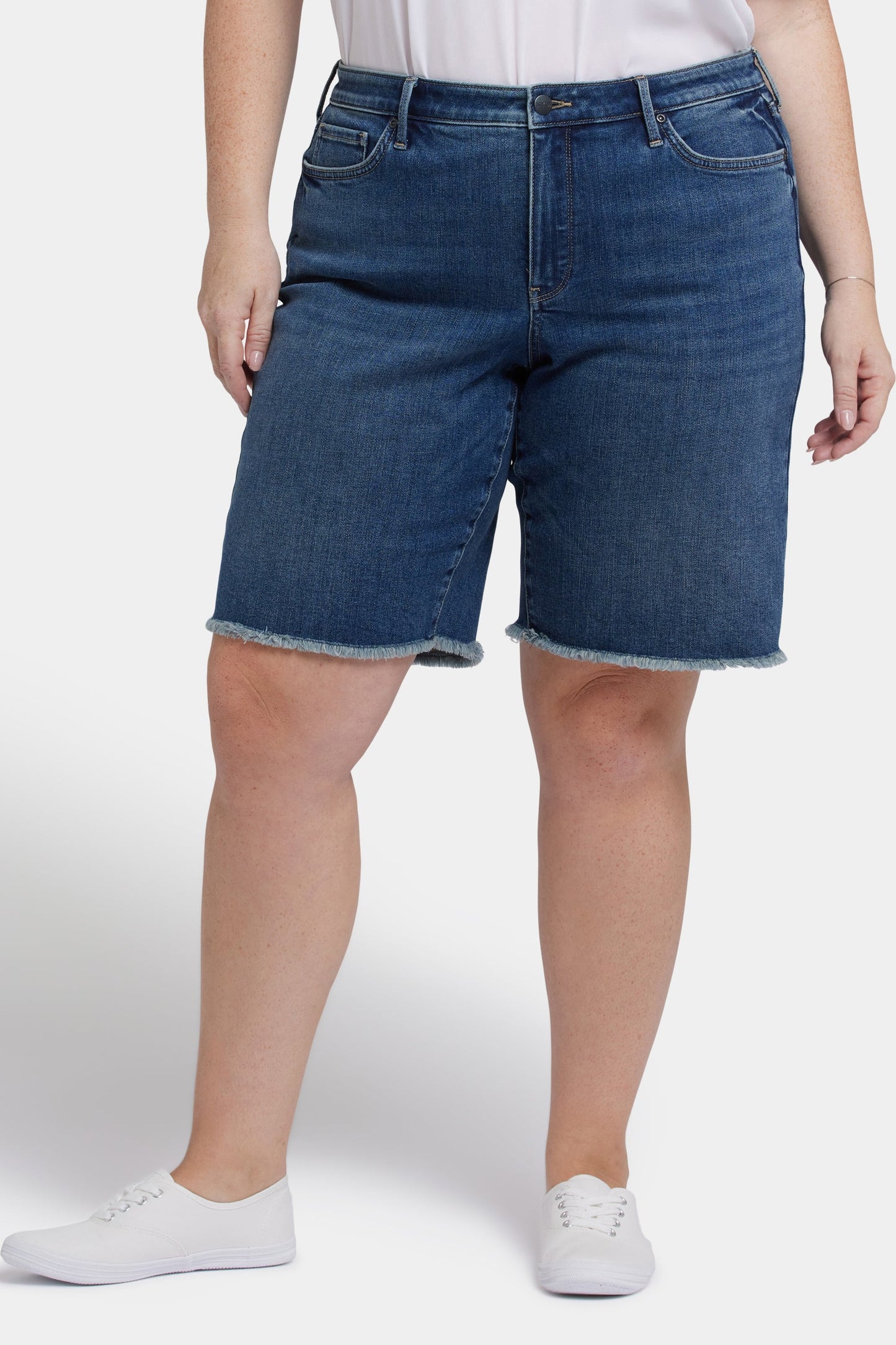 Lilly Denim Shorts In Plus Size - Rio Rapids