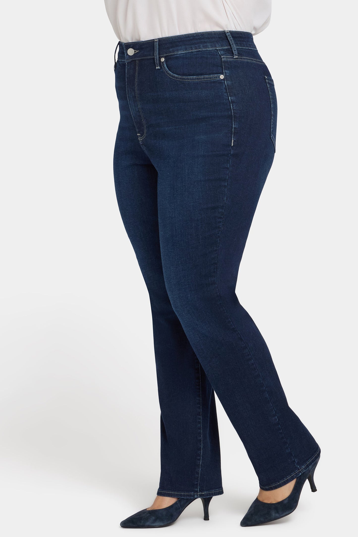 Marilyn Straight Jeans In Plus Size - Midnight Breeze