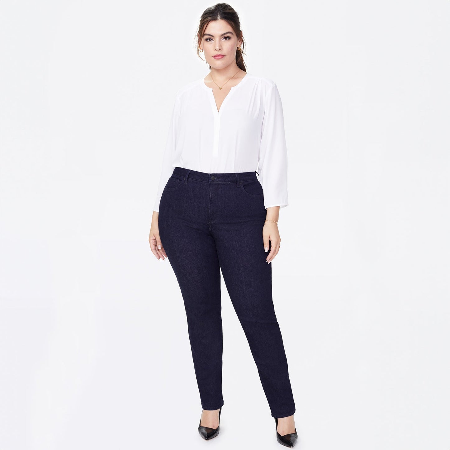 Sheri Slim Jeans In Plus Size - Rinse
