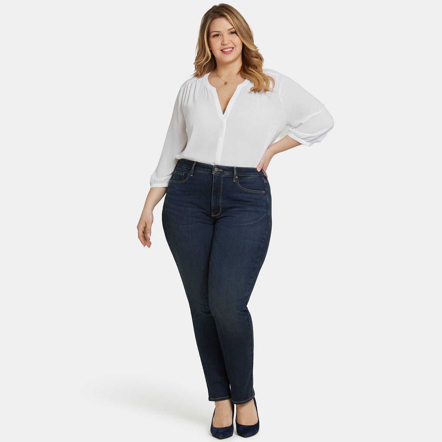 Sheri Slim Jeans In Plus Size - Presley