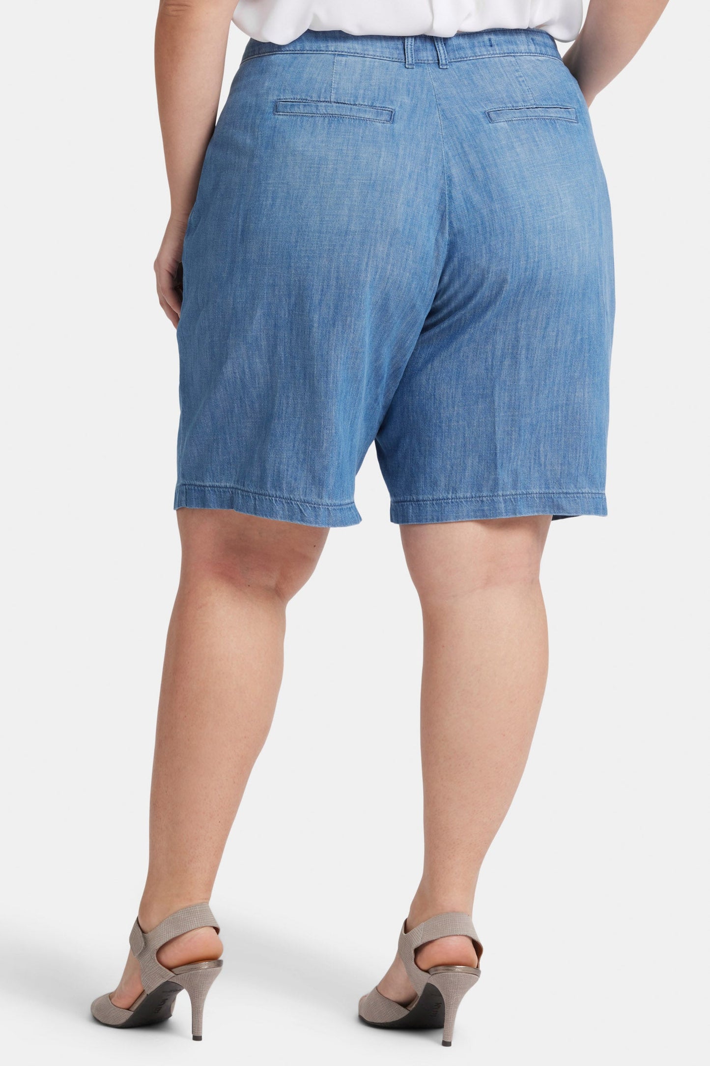Relaxed Denim Bermuda Shorts In Plus Size - Corfu