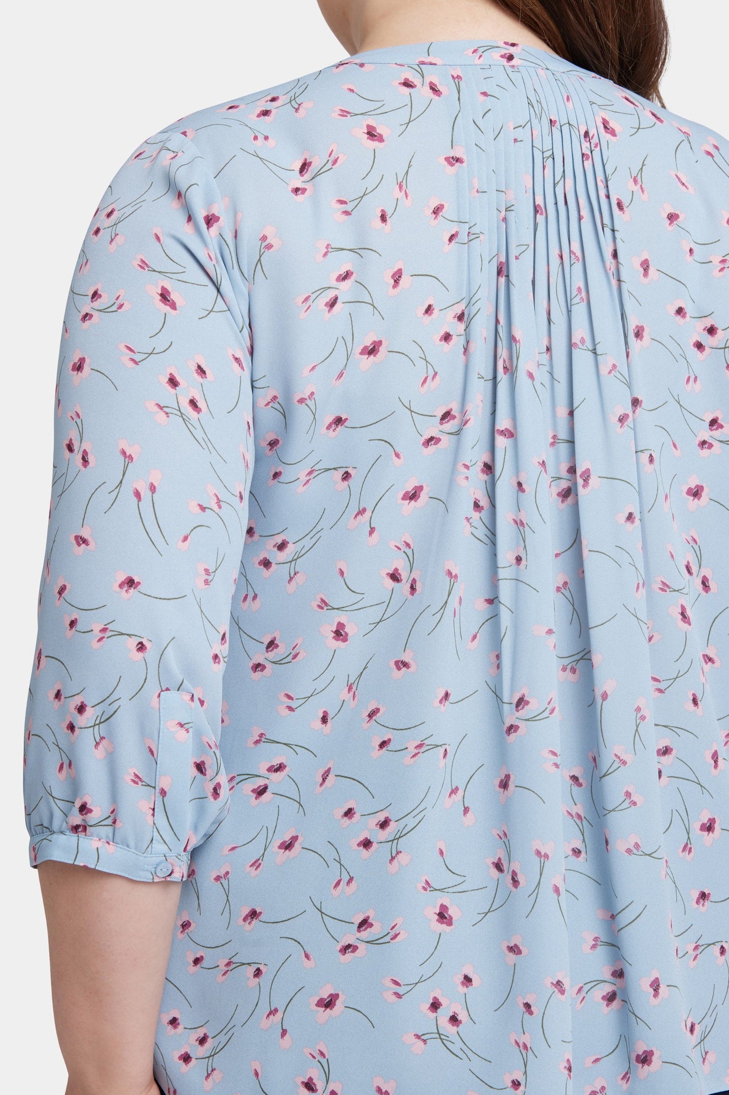Pintuck Blouse In Plus Size - Mountain Petals